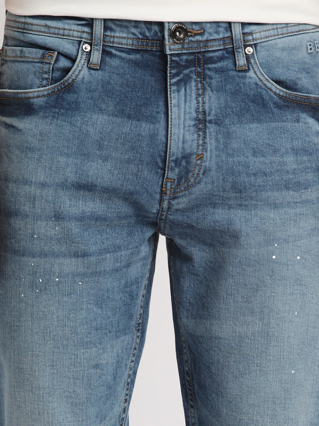 Men Blue Mid Rise Slim Fit Jean - Image 6