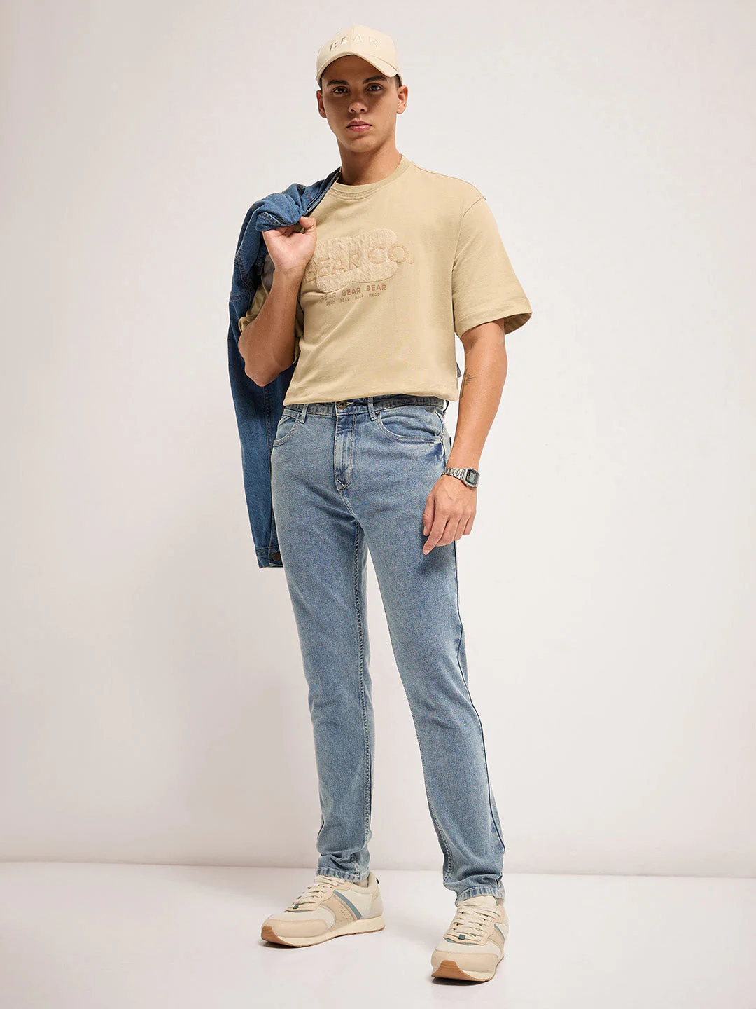 Men Blue Mid Rise Slim Fit Jean - Image 5