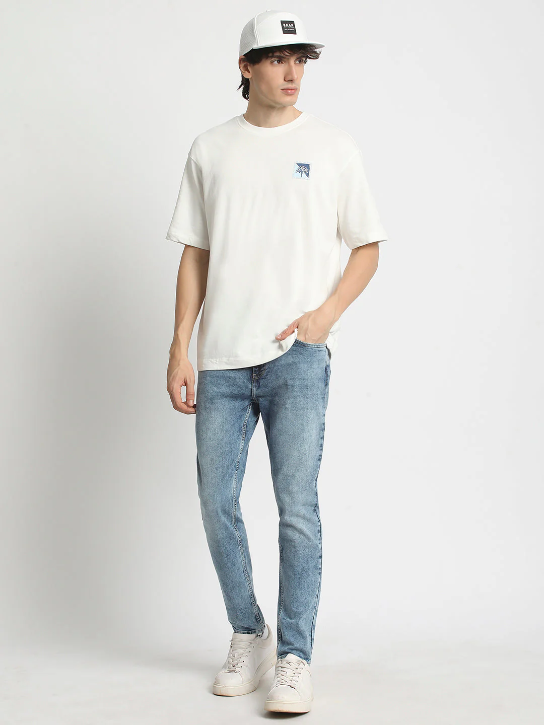 Men Blue Mid Rise Slim Fit Jean - Image 5