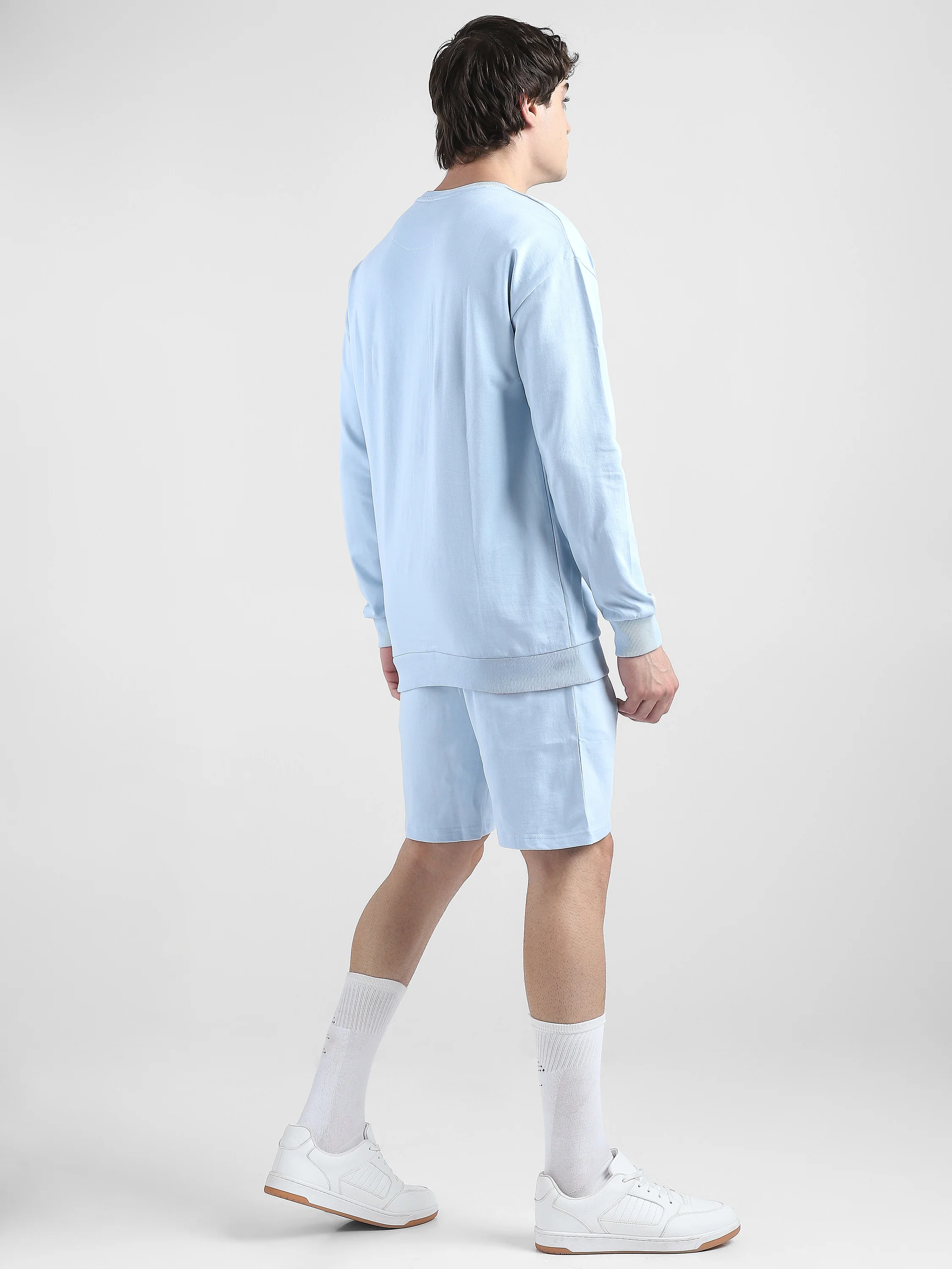Men Blue Oversized Co-ord Set - Image 6