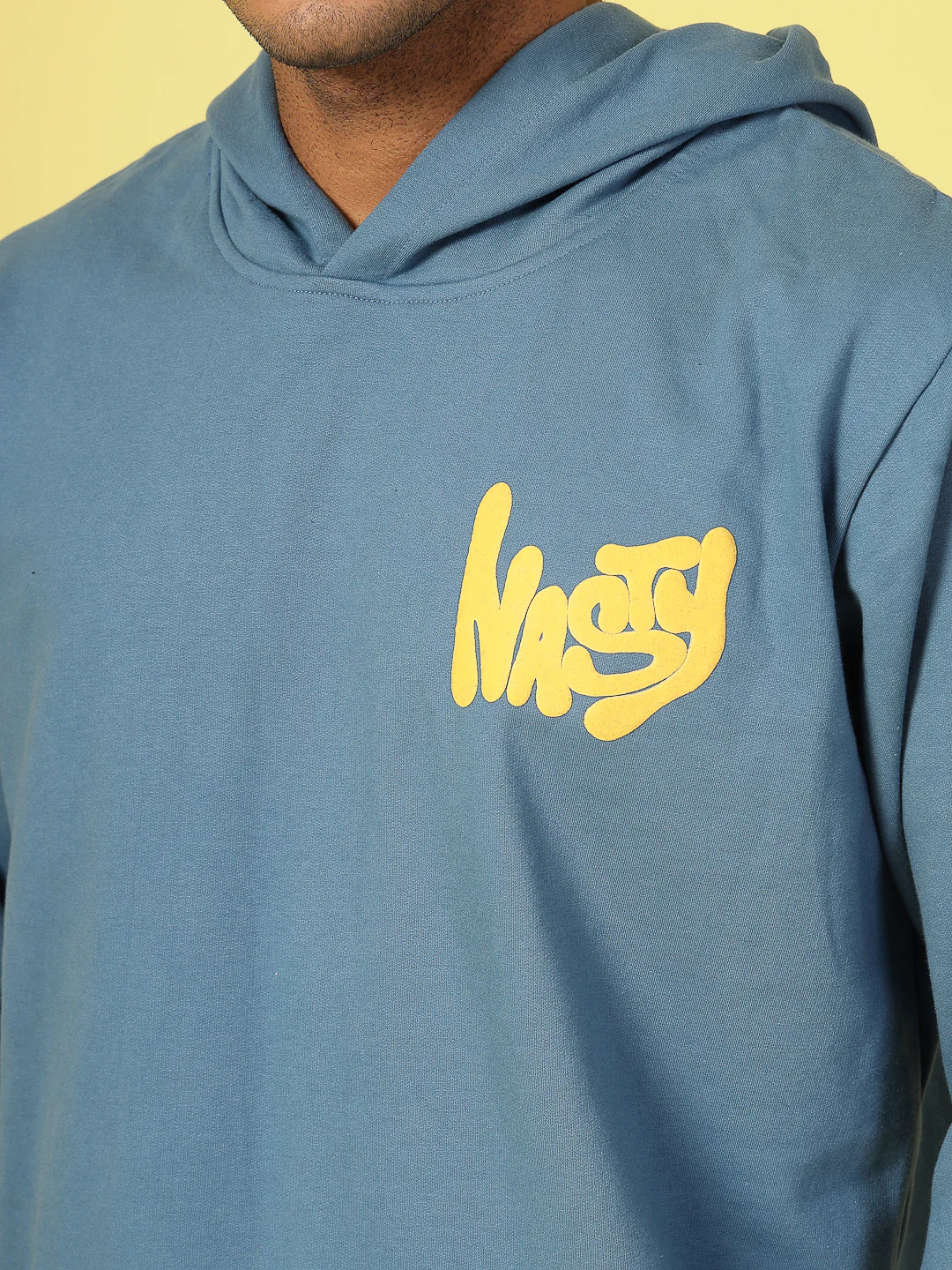 Men Blue Printed Sweatshirt - Image 3