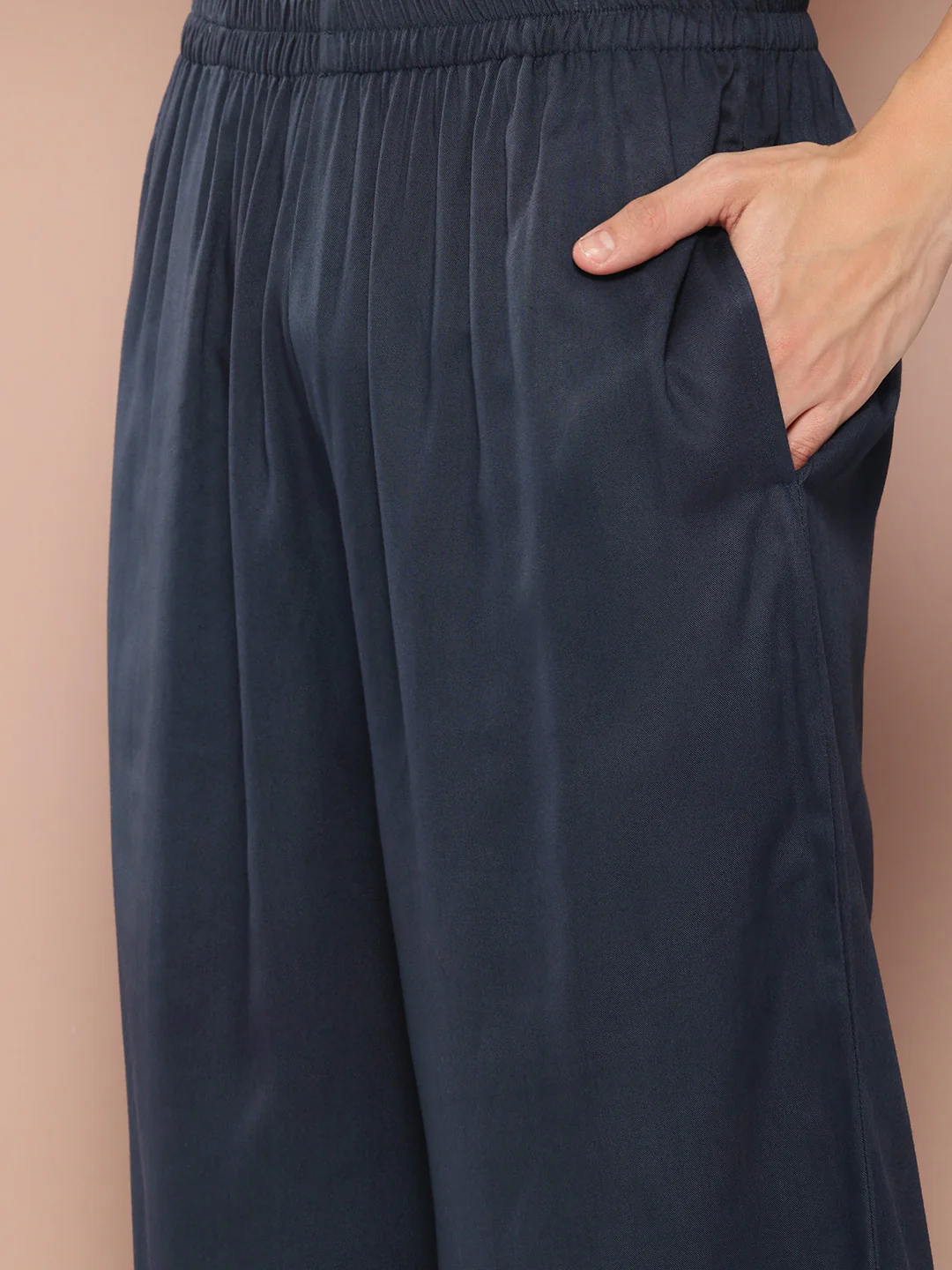 Men Blue Rayon Solid Pathani Sets - Image 3
