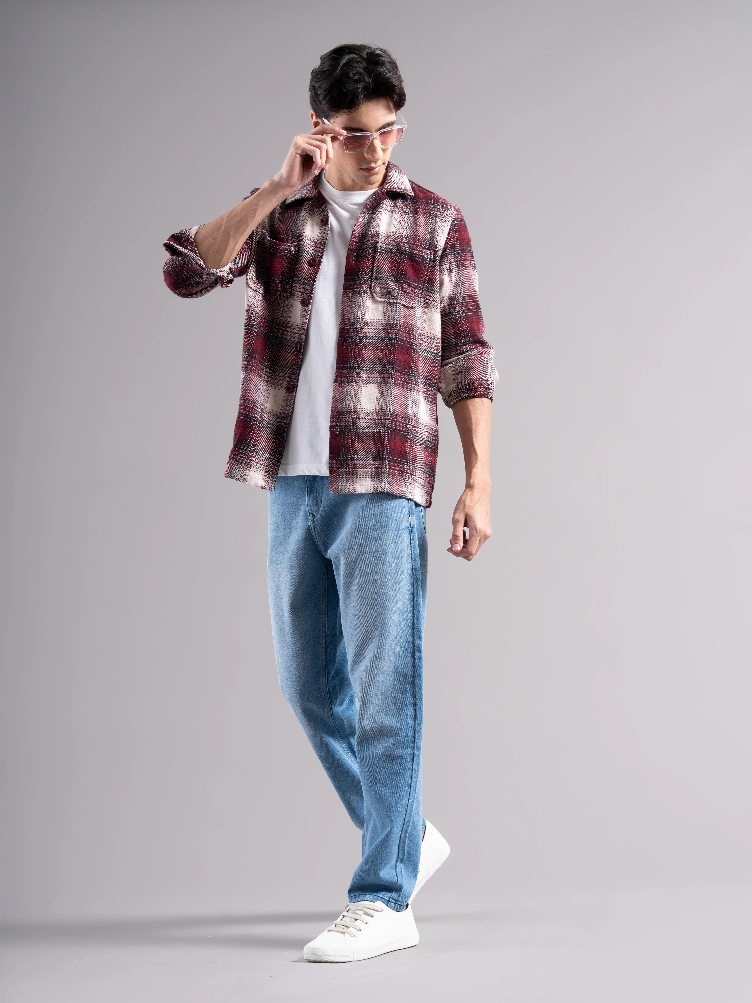 Men Blue Regular Fit Jeans - Image 8