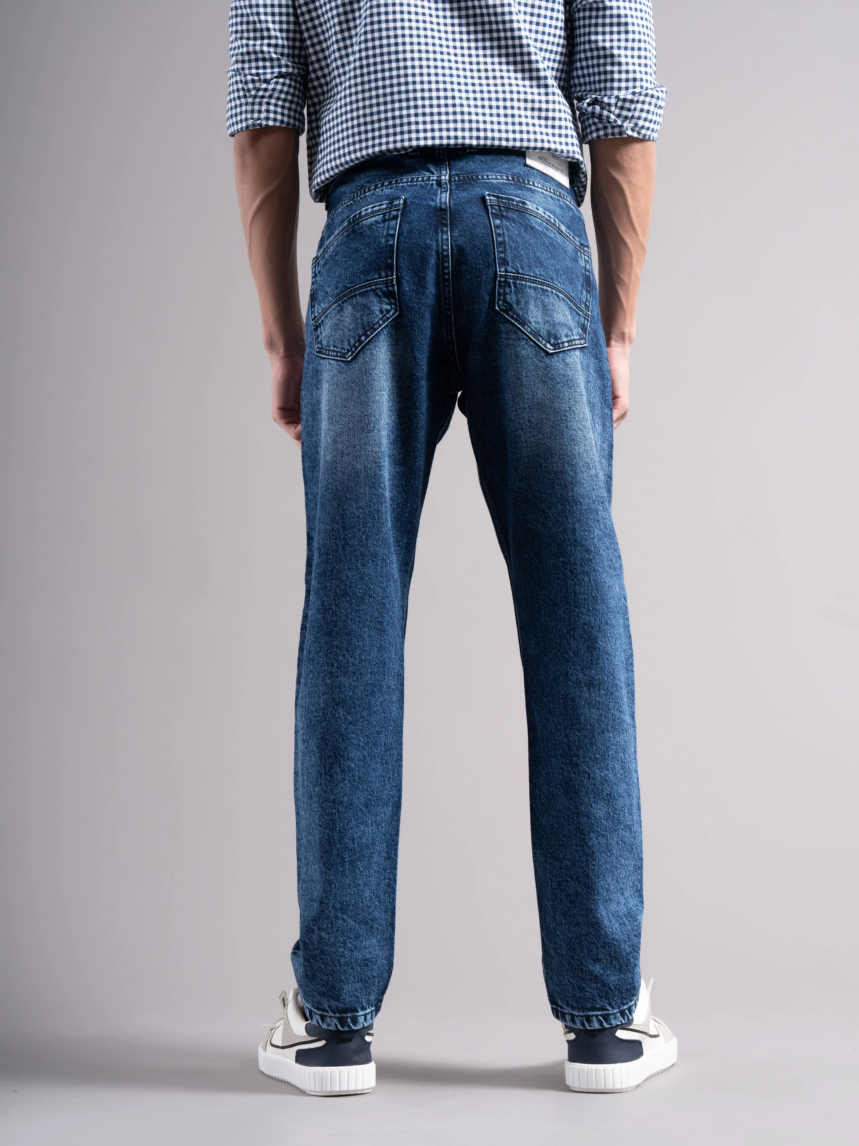 Men Blue Regular Fit Jeans - Image 2