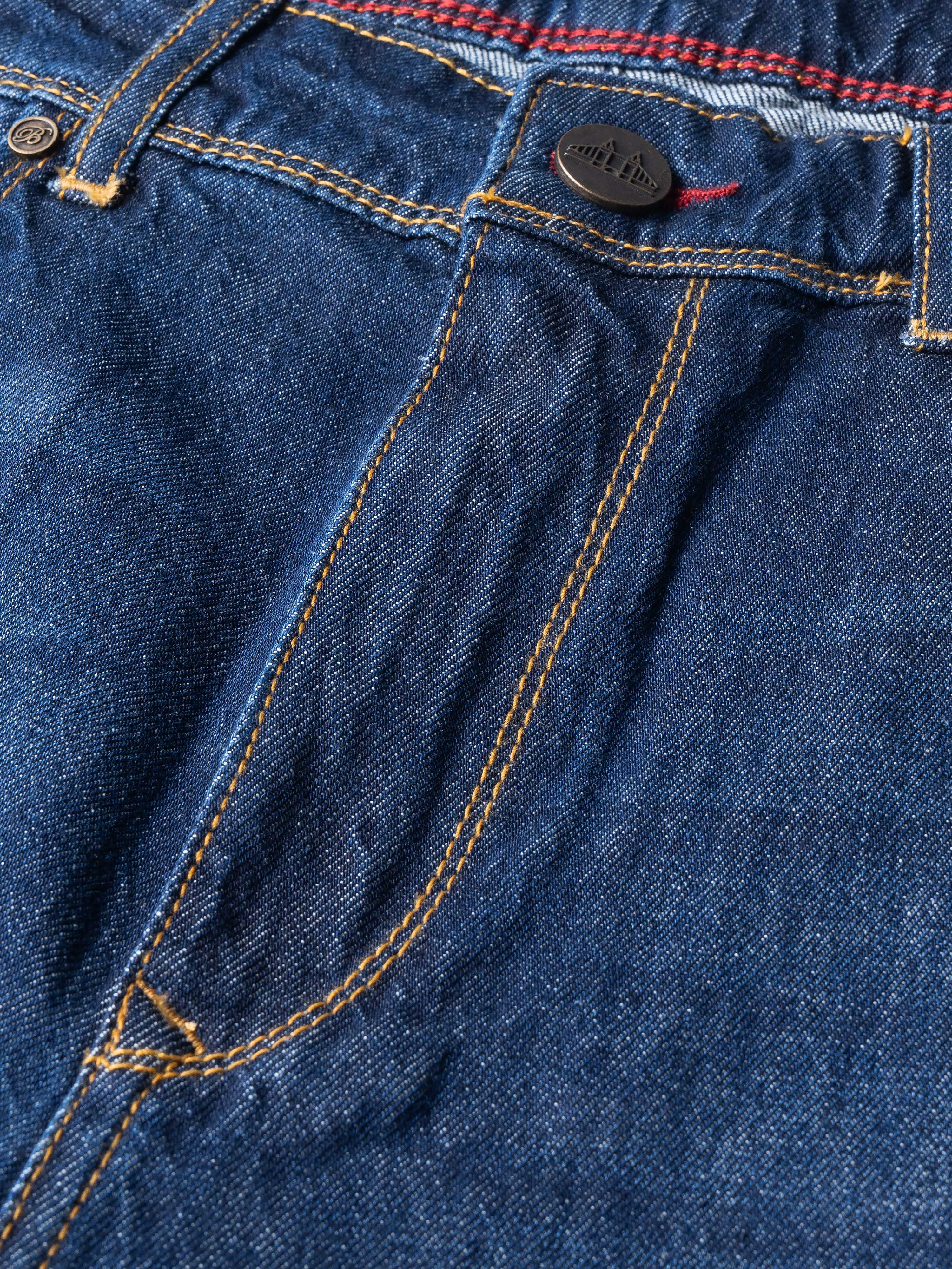 Men Blue Regular Fit Jeans - Image 10