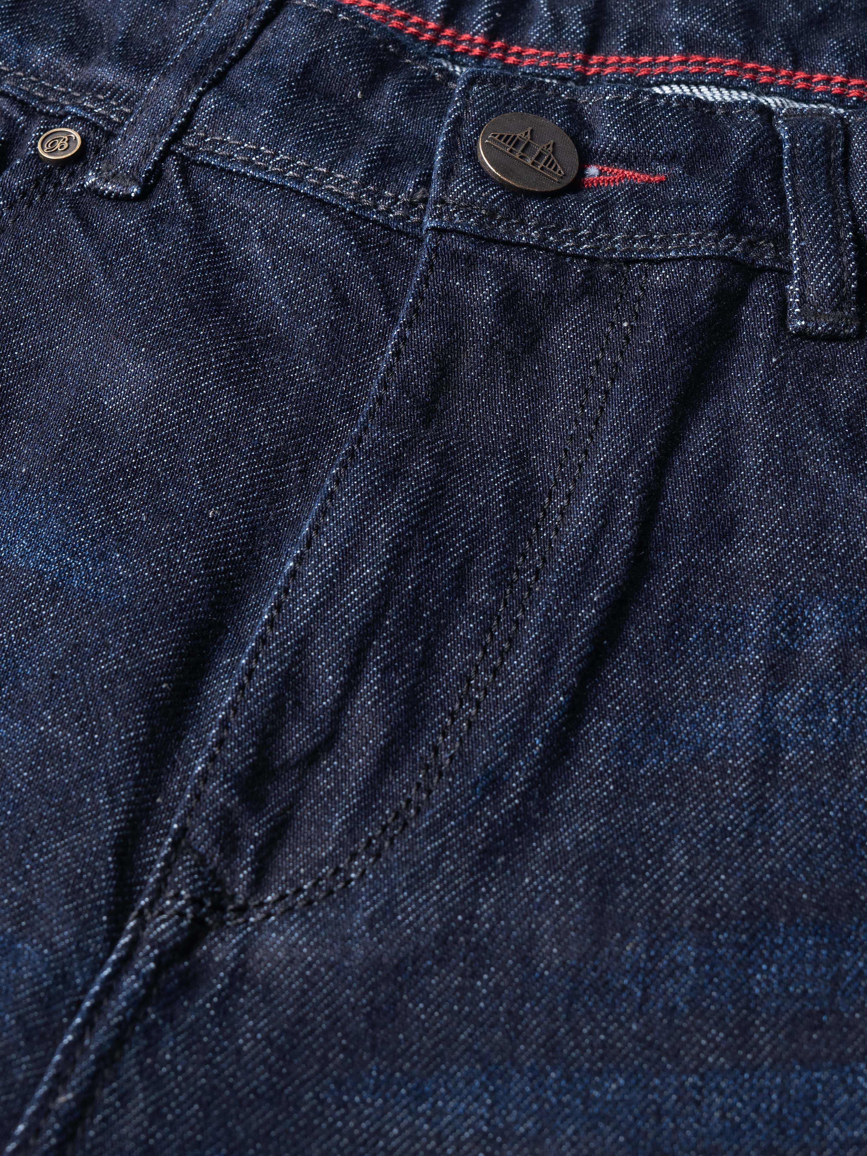 Men Blue Regular Fit Jeans - Image 10
