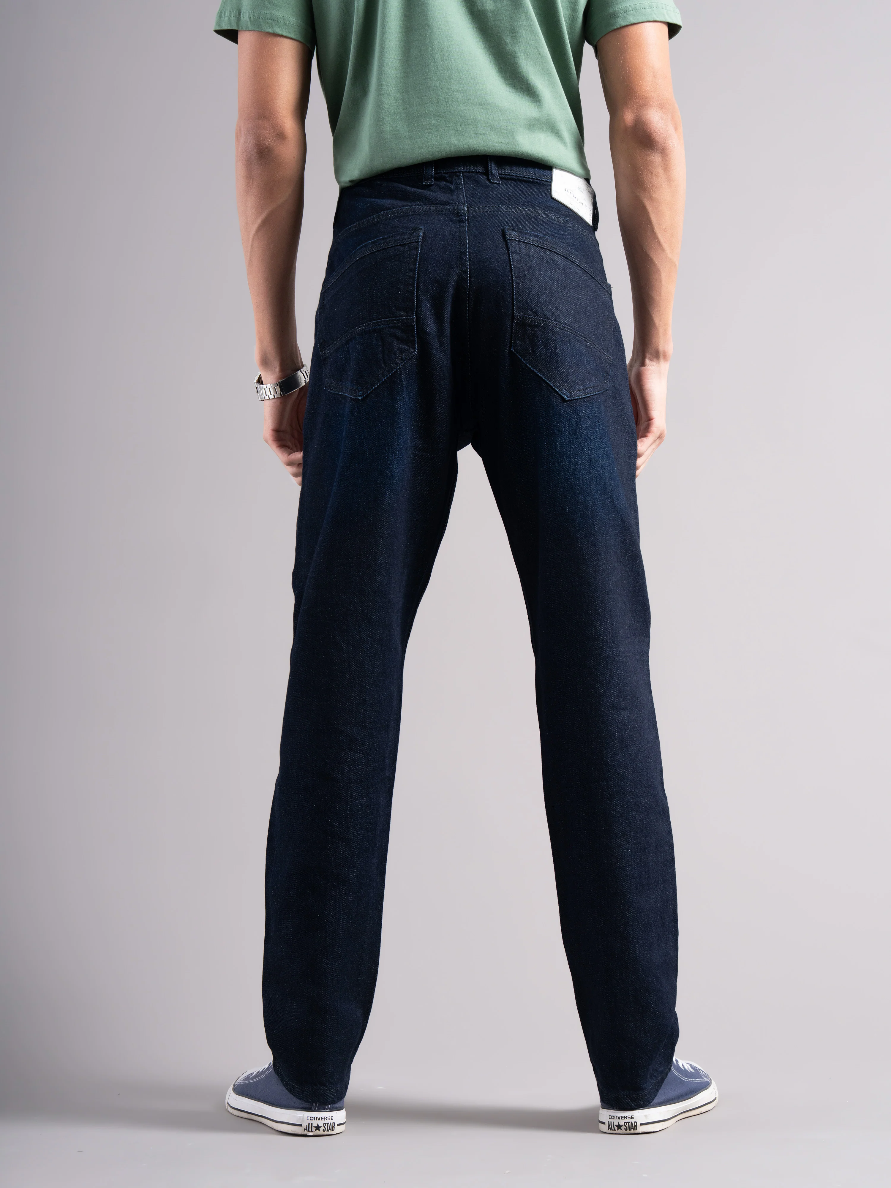 Men Blue Regular Fit Jeans - Image 3