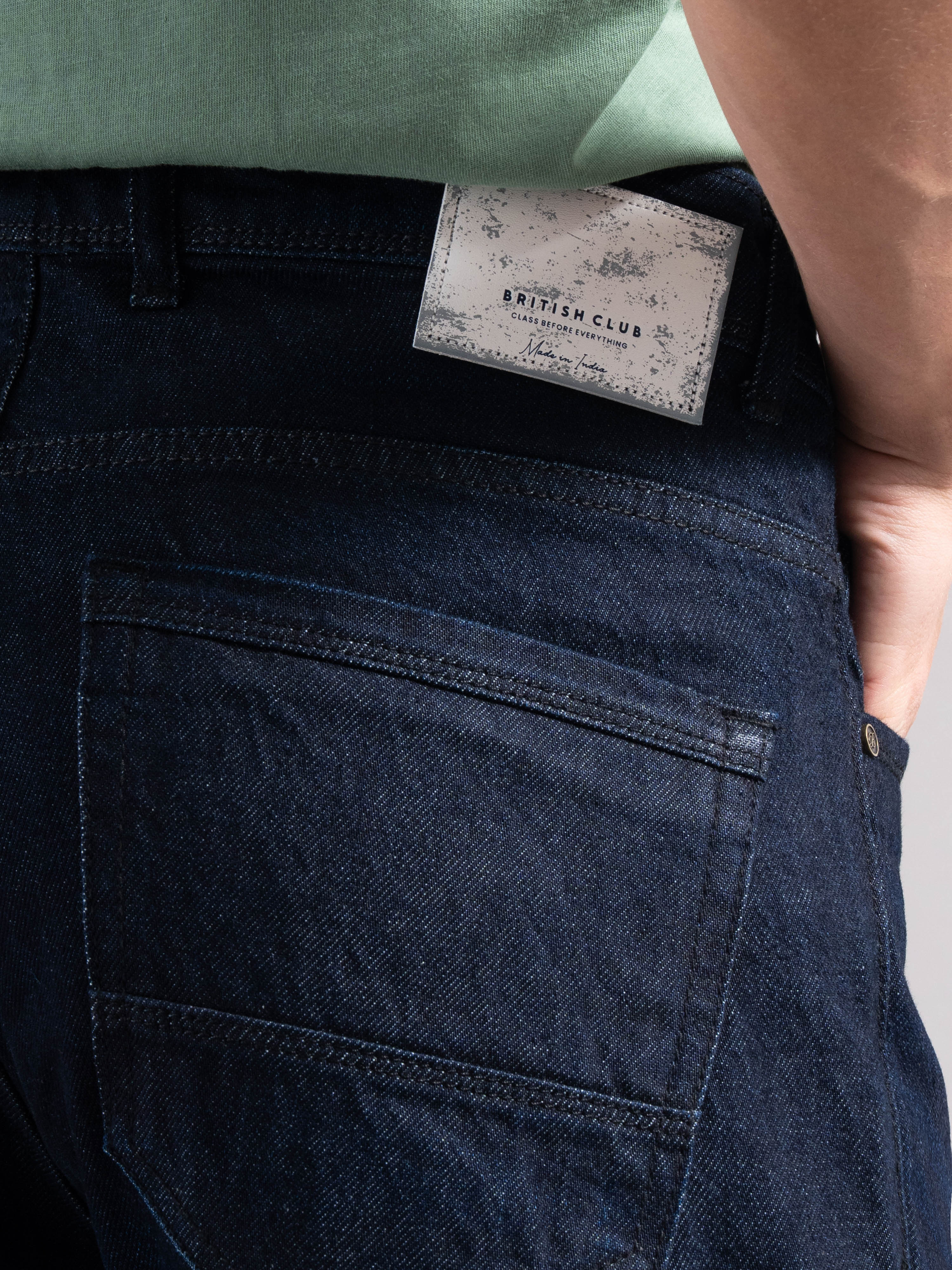 Men Blue Regular Fit Jeans - Image 5