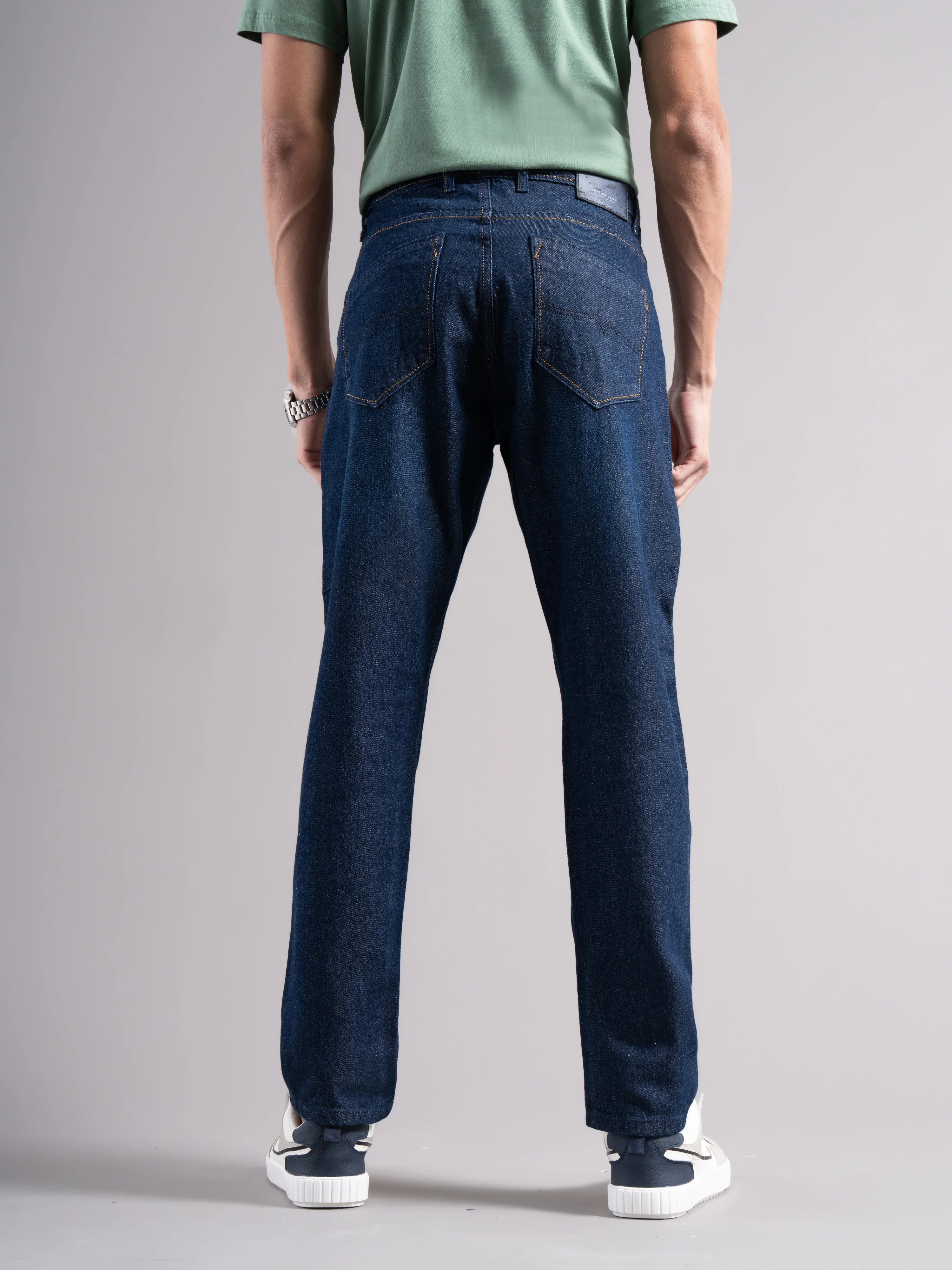 Men Blue Regular Fit Jeans - Image 3