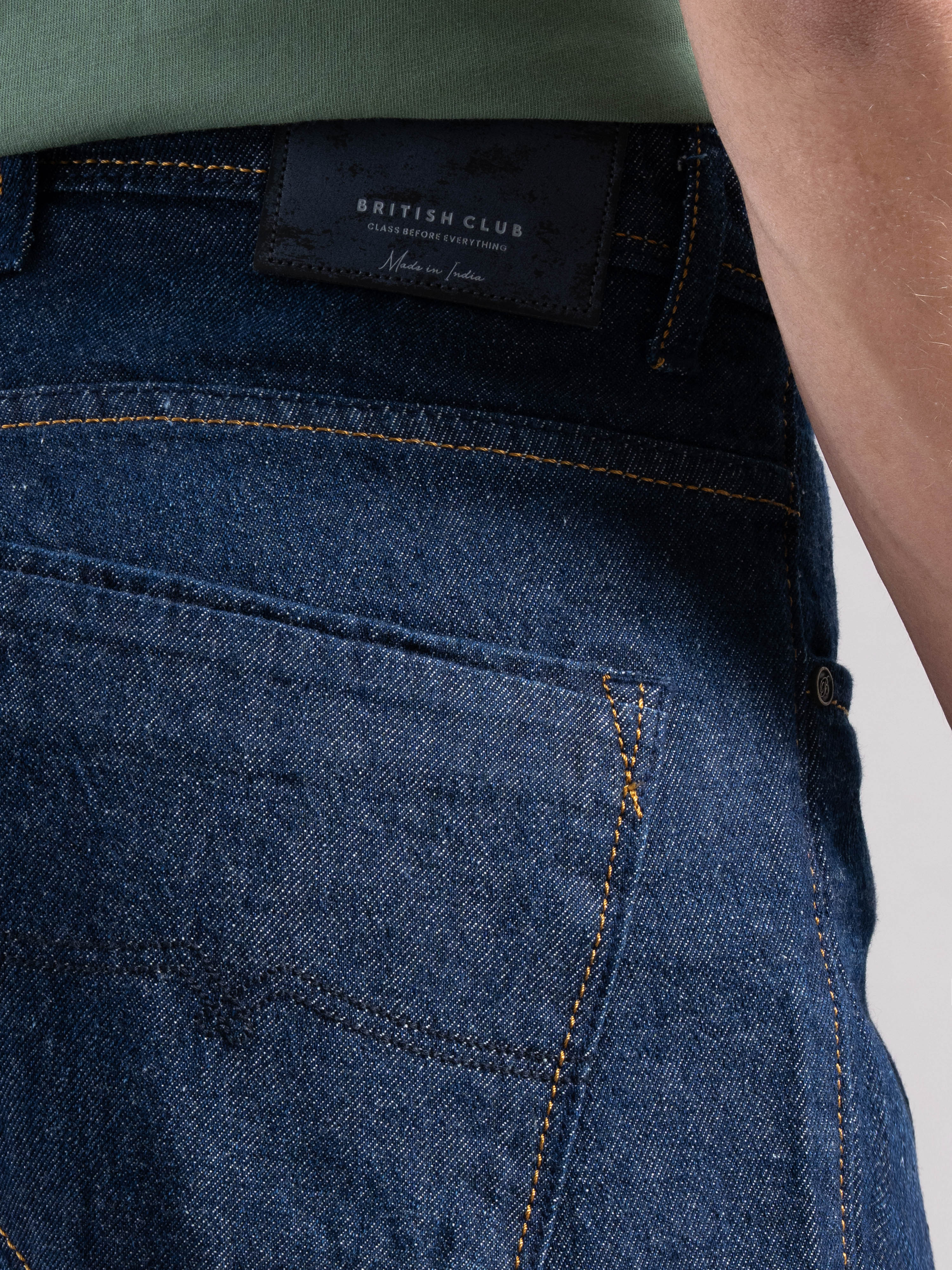 Men Blue Regular Fit Jeans - Image 4