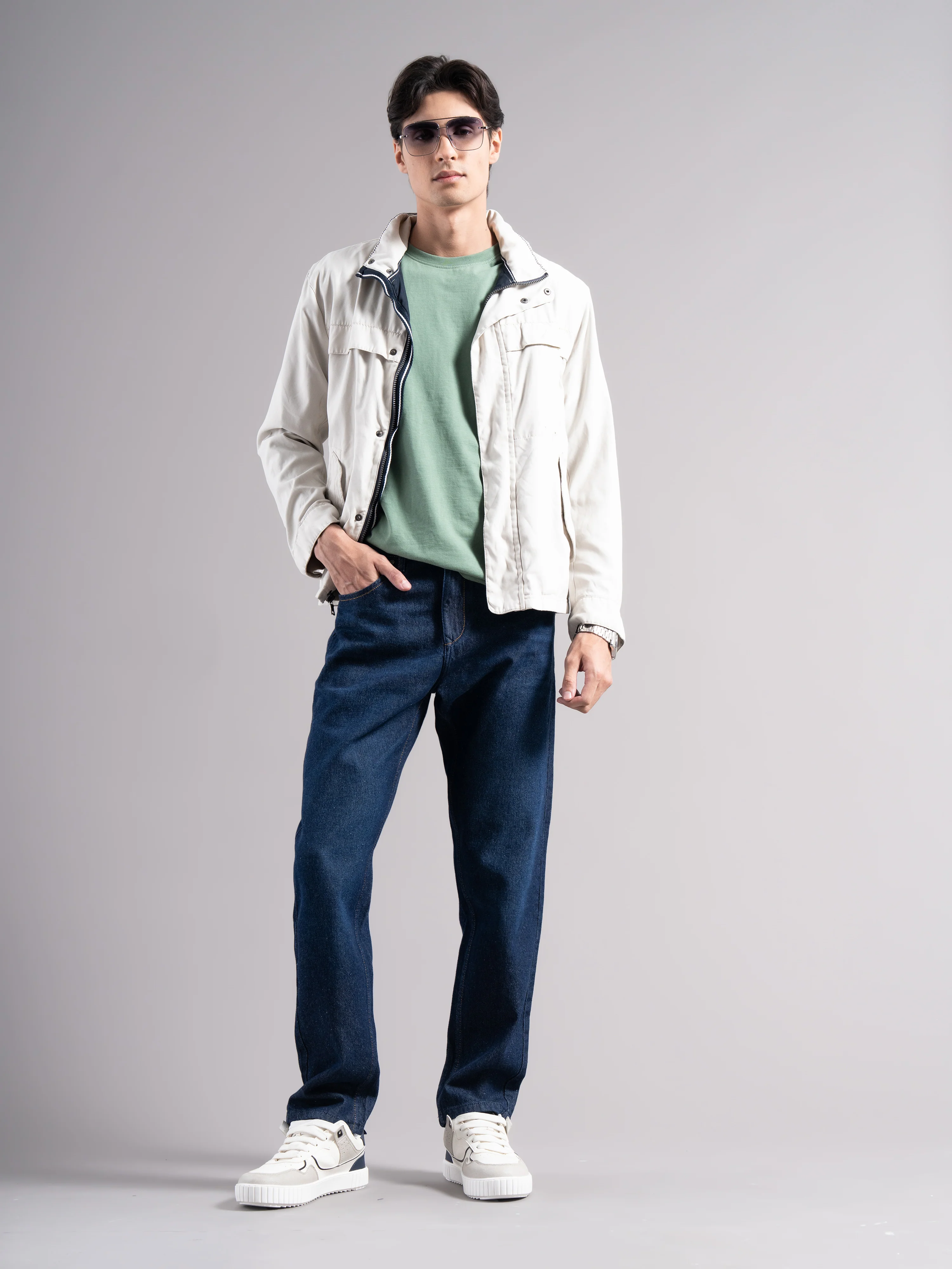 Men Blue Regular Fit Jeans - Image 9