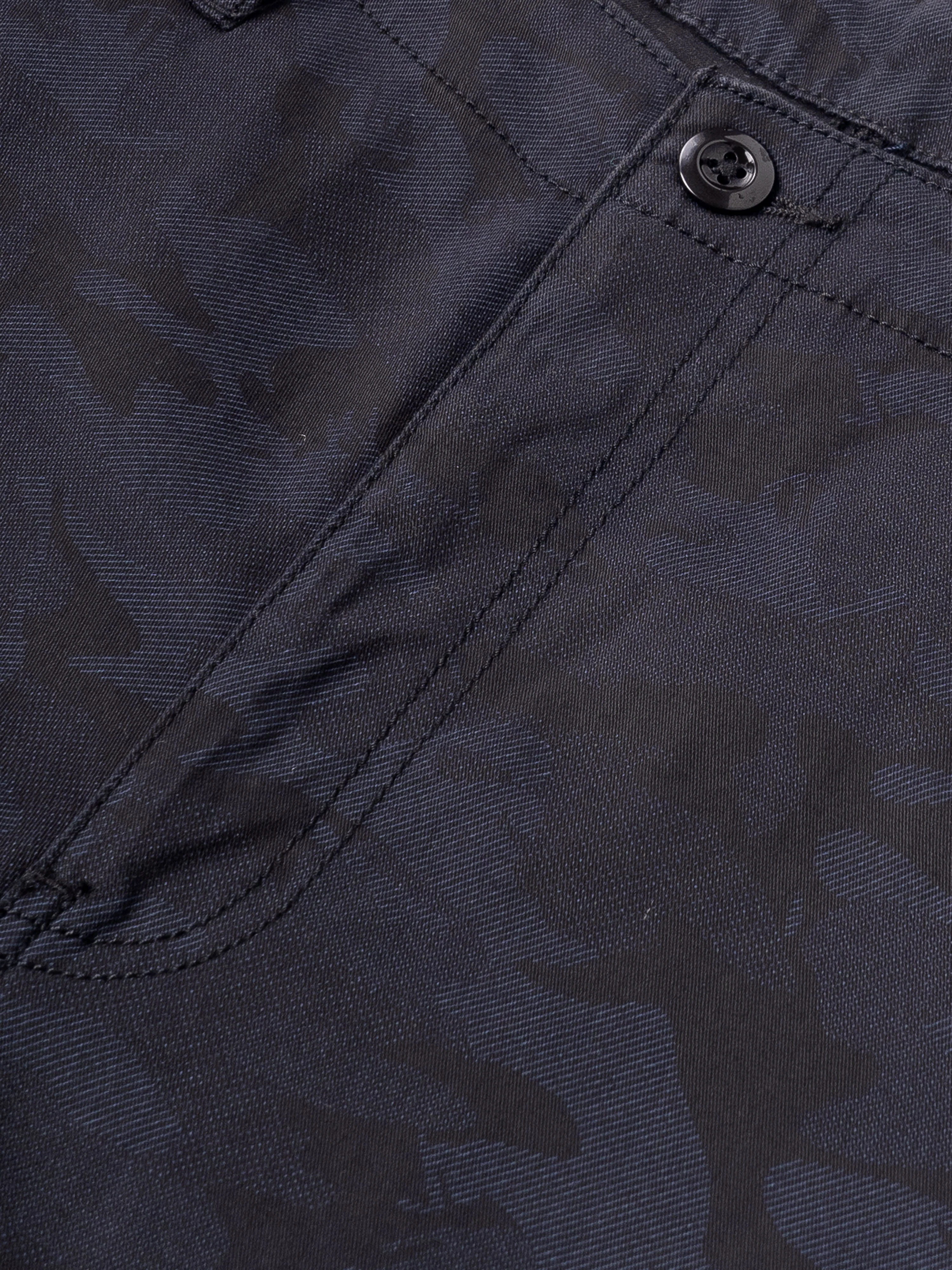 Men Blue Relaxed Fit Cargo Trouser - Image 8