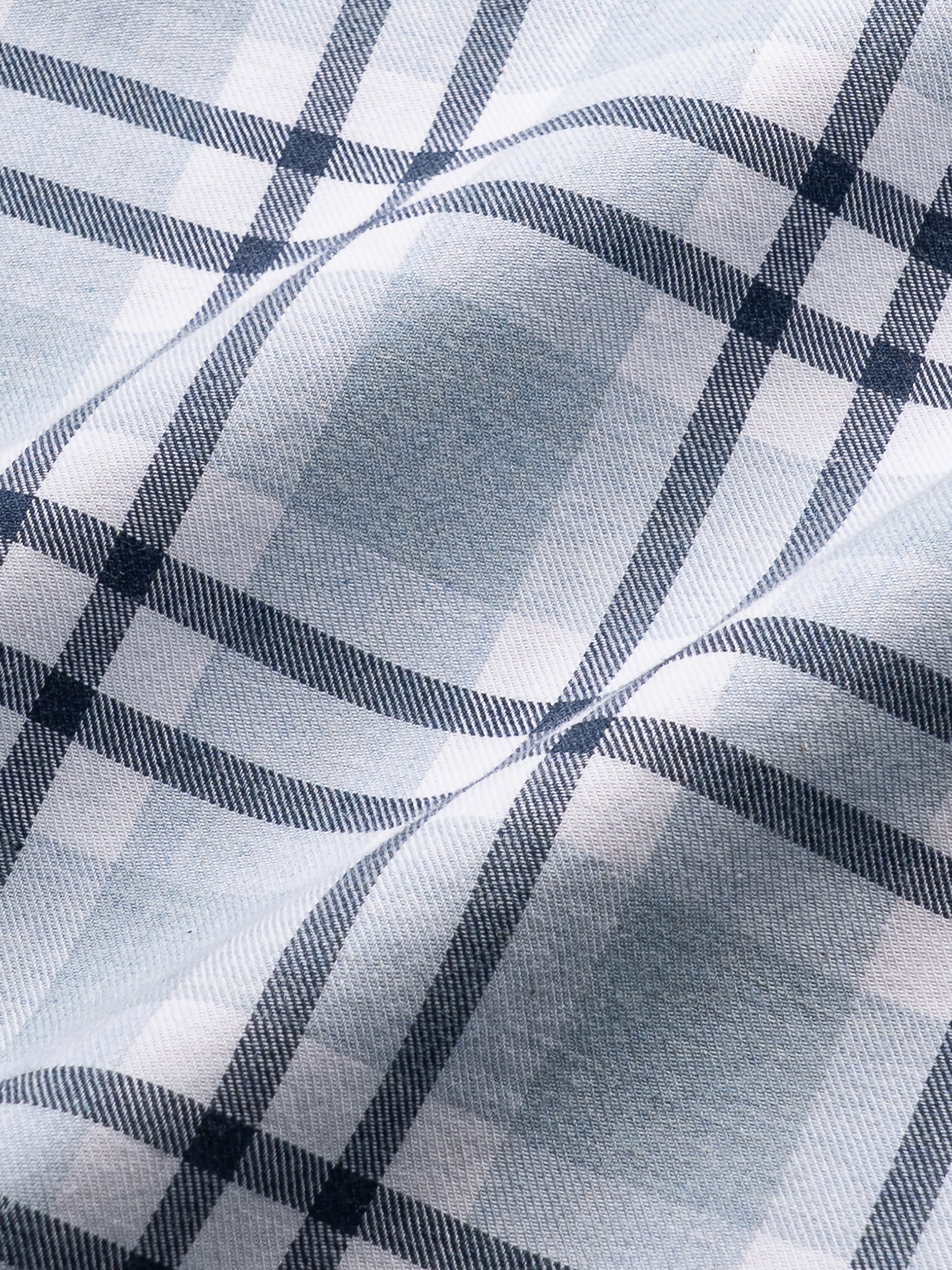 Men Blue Slim Fit Checked Shirt - Image 8