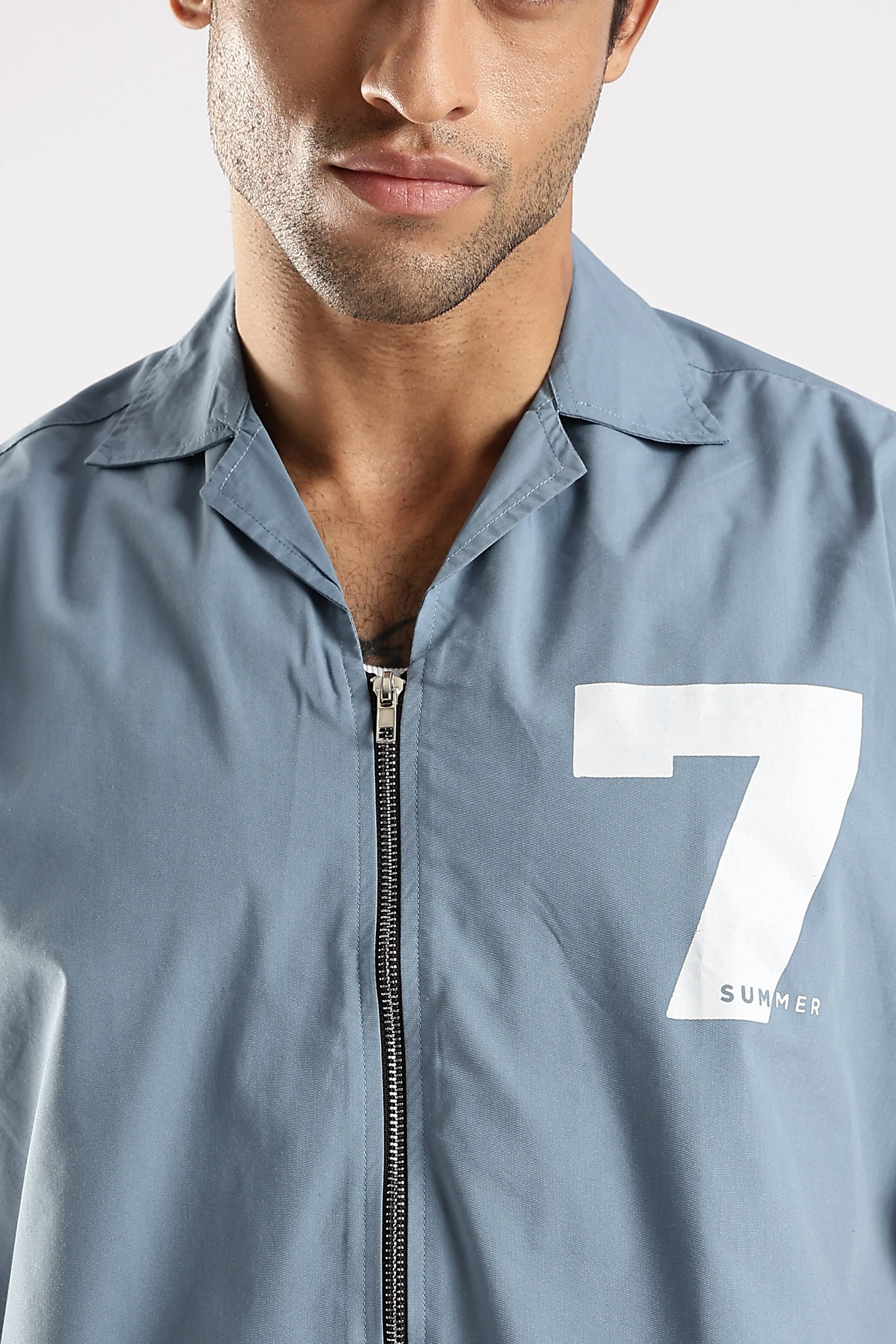 Men Blue Slim Fit Shirt - Image 5