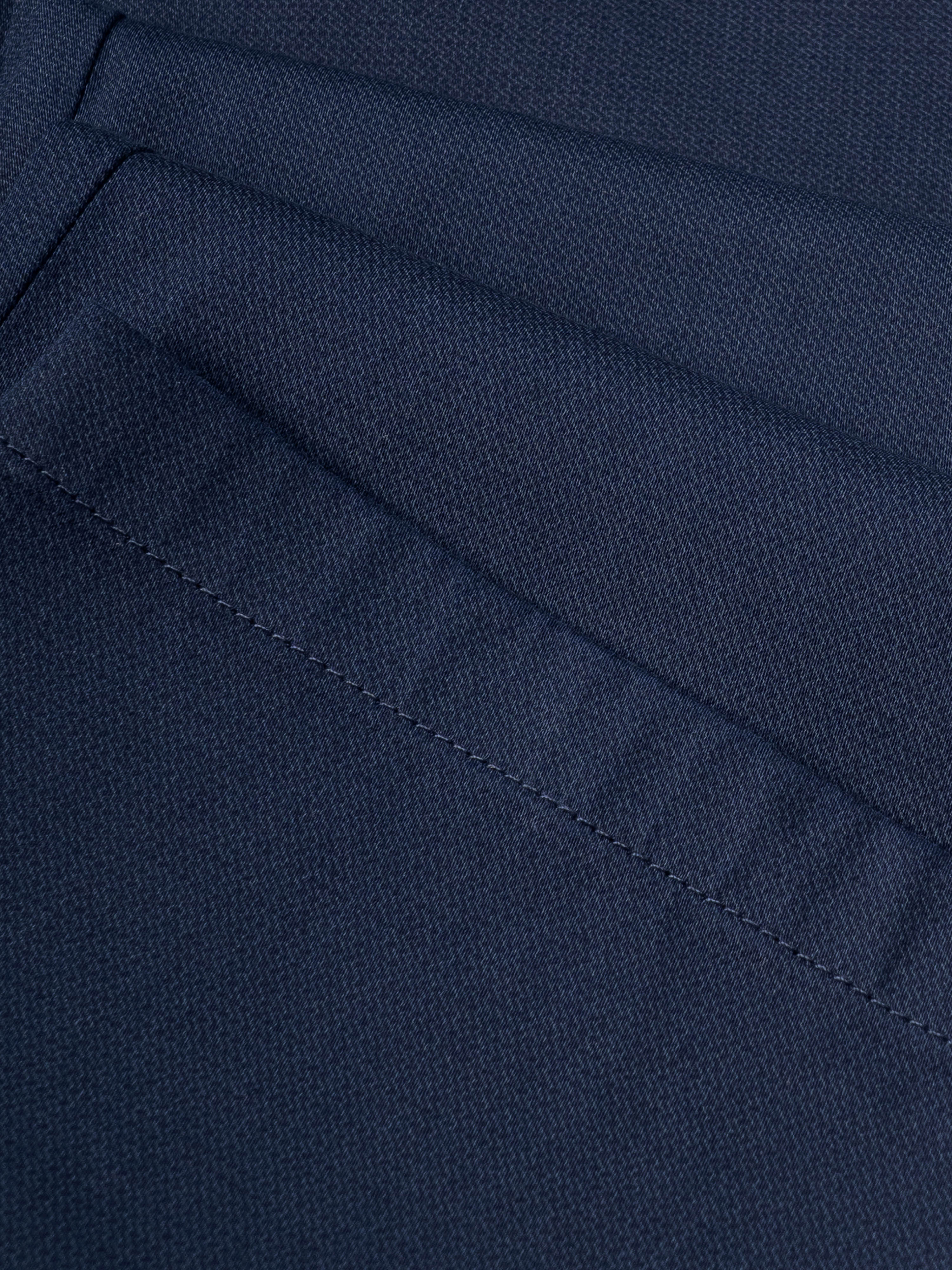 Men Blue Smart Slim Fit Chinos - Image 6