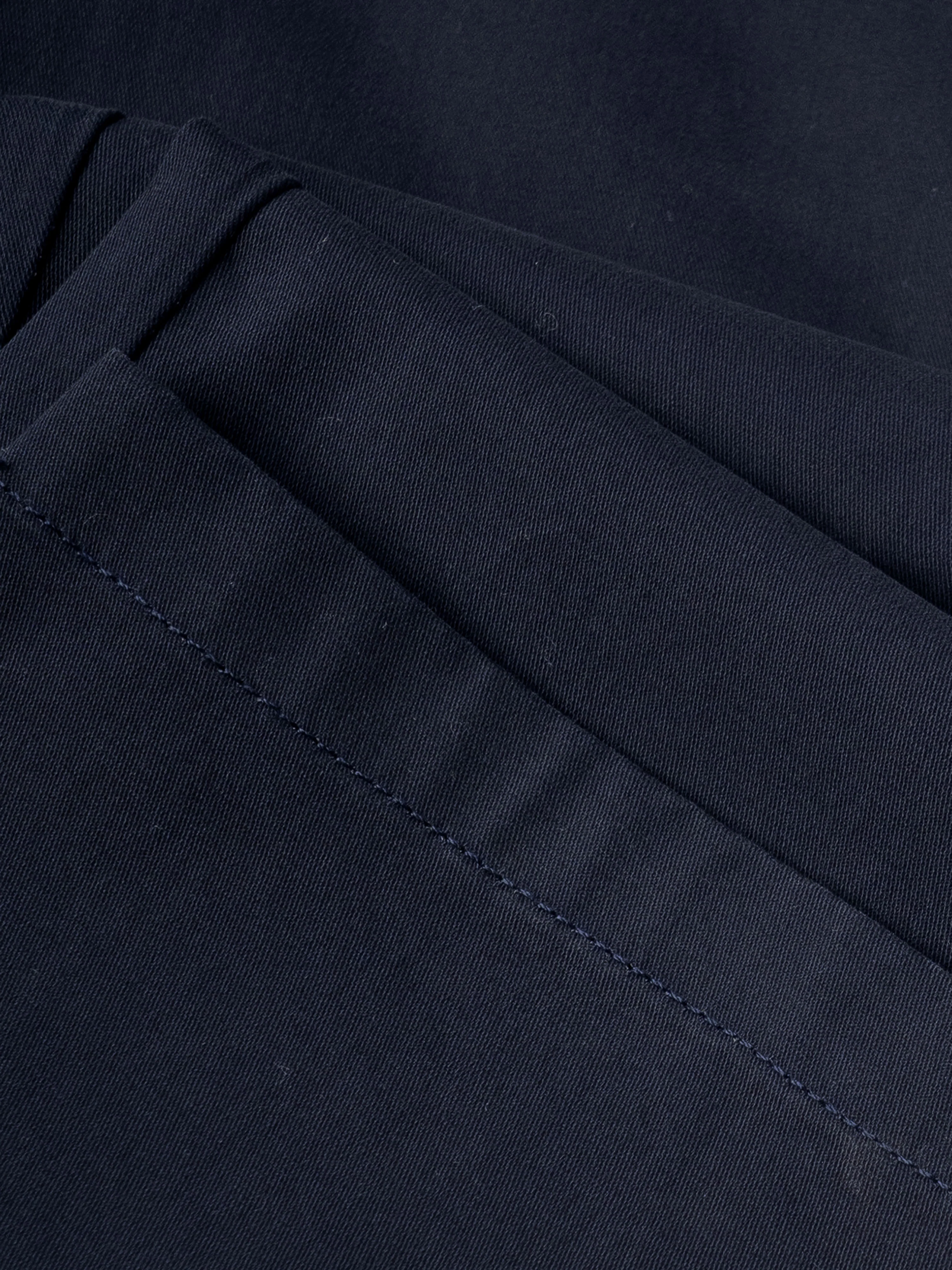 Men Blue Smart Slim Fit Chinos - Image 7