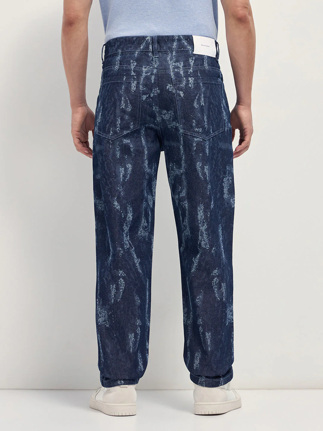 Men Blue Straight Fit Jeans - Image 2