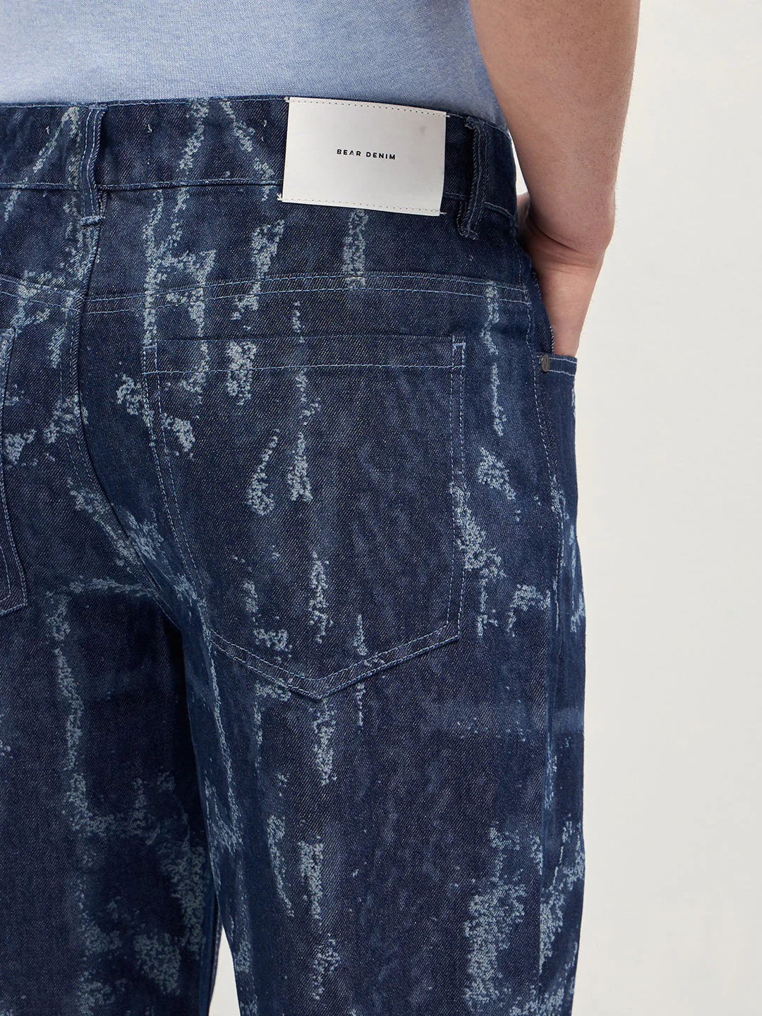 Men Blue Straight Fit Jeans - Image 6