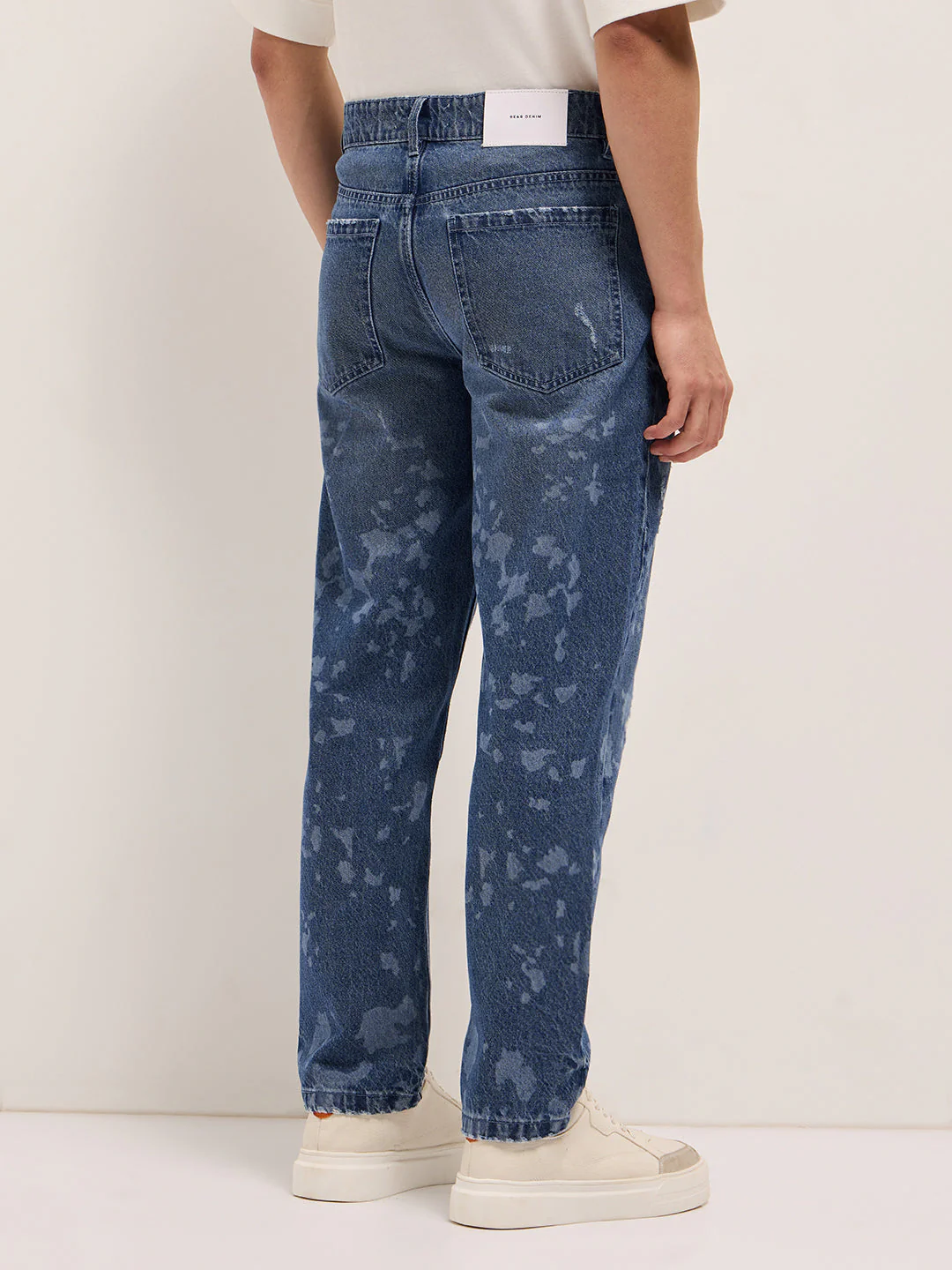 Men Blue Straight Fit Jeans - Image 2
