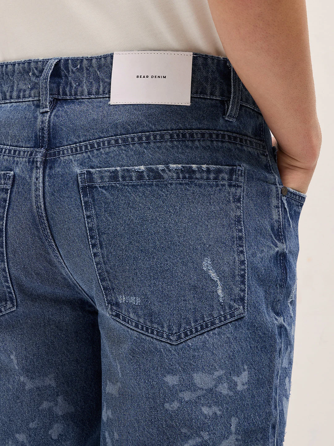 Men Blue Straight Fit Jeans - Image 6