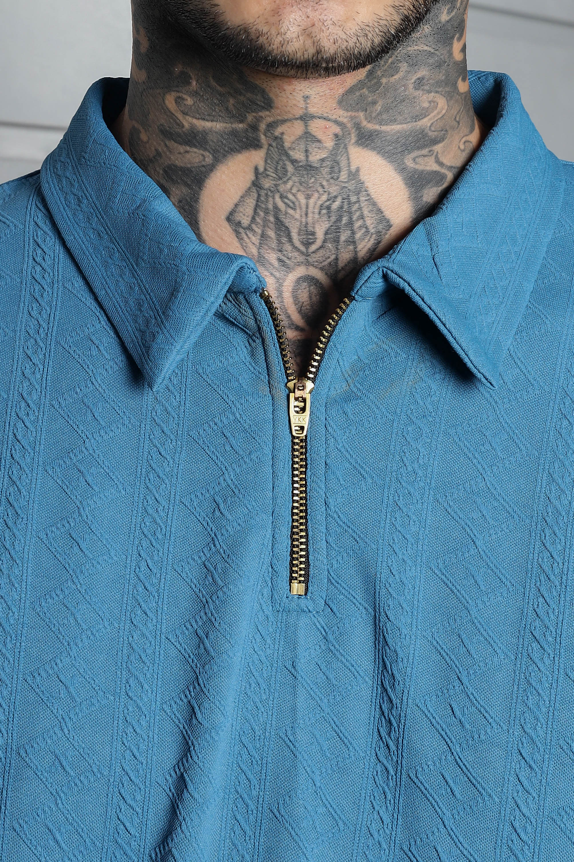 Men Blue Streetwear T-shirt - Image 4