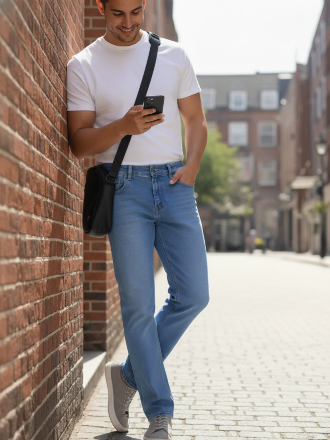Men Blue Stretchable Jeans - Image 3