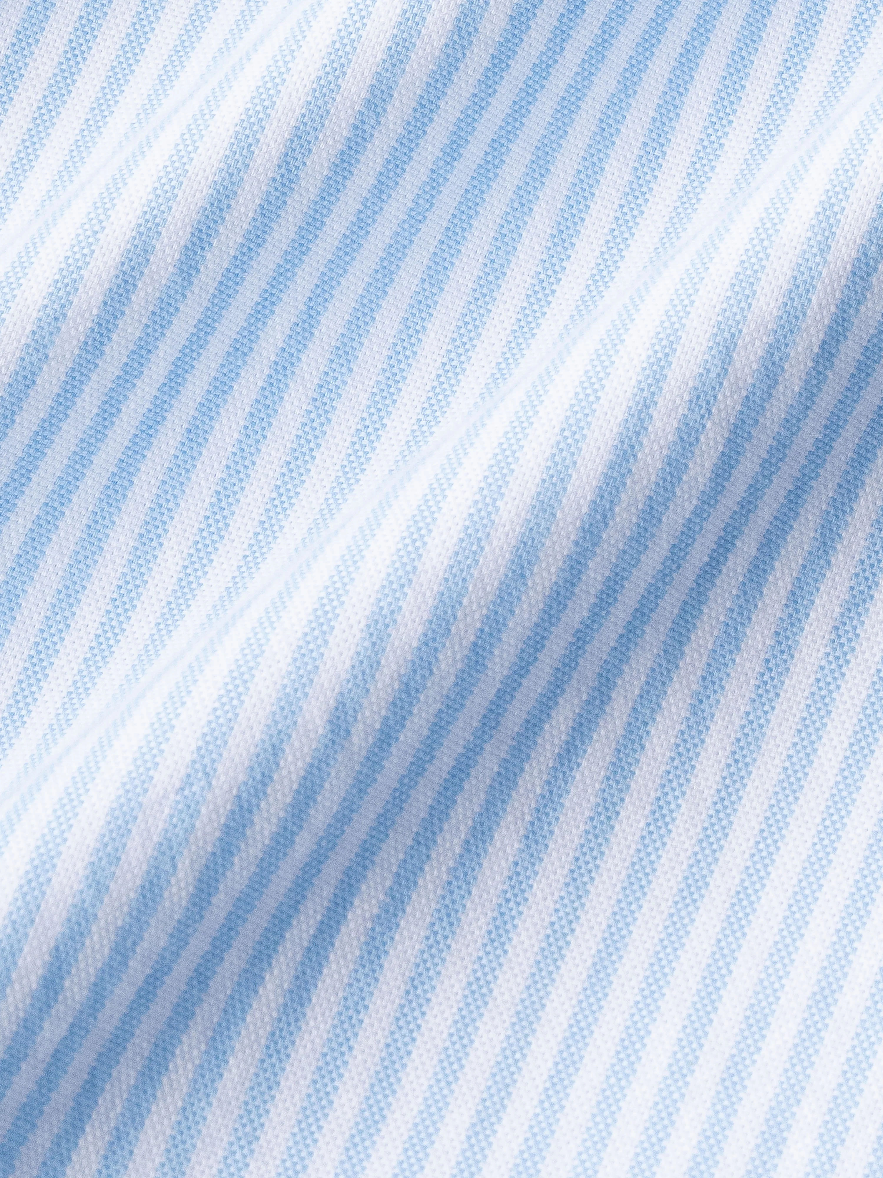 Men Blue Striped Shirt - Image 6