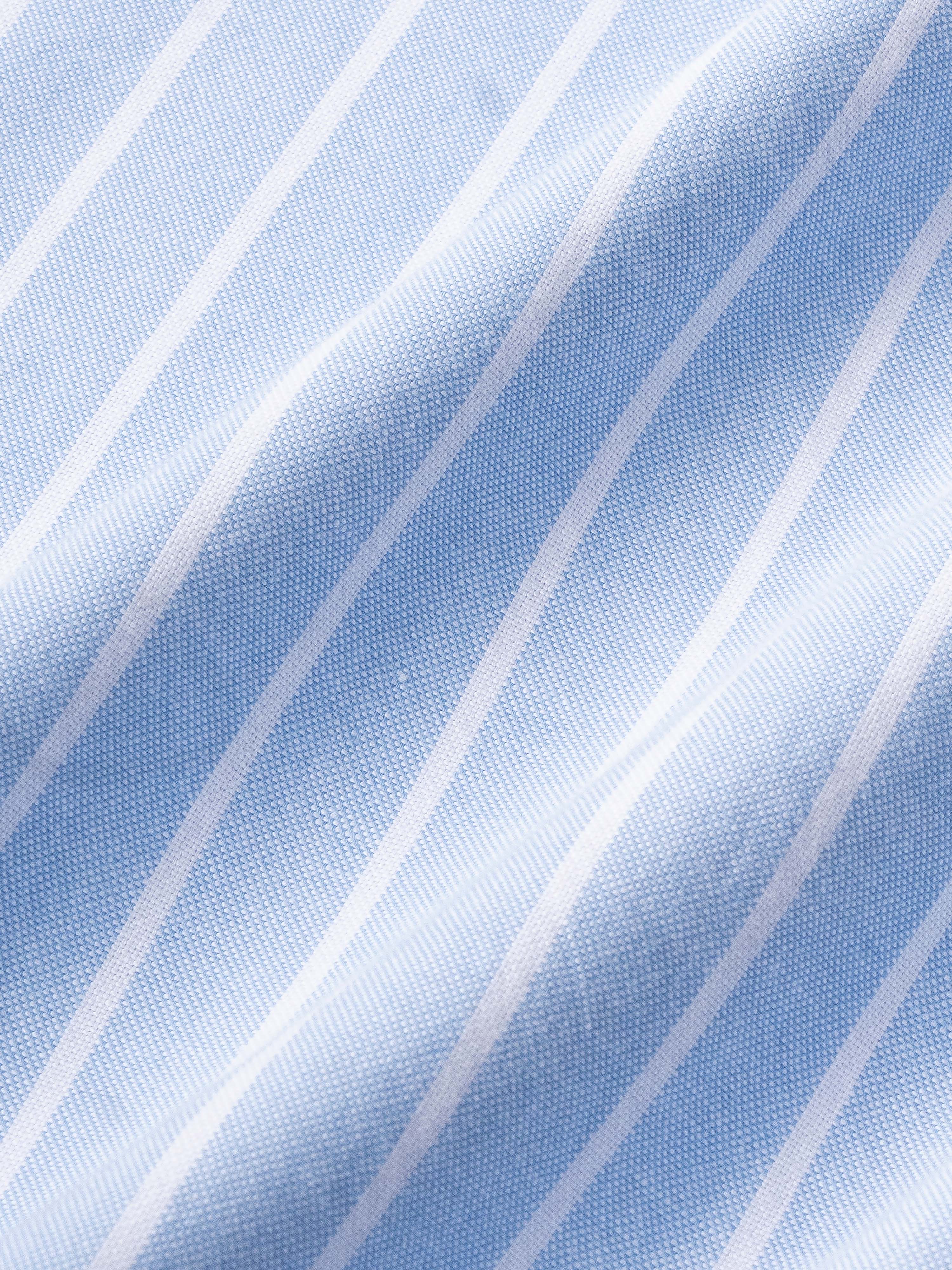 Men Blue Striped Shirt - Image 5