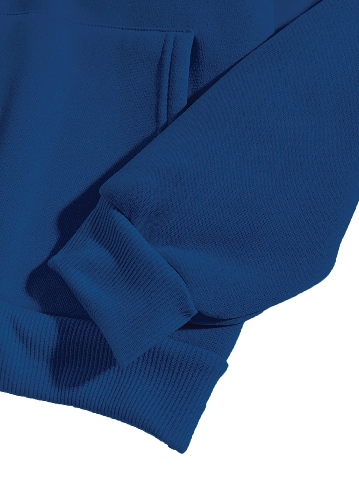 Men Blue Printed Hoodie - Image 6