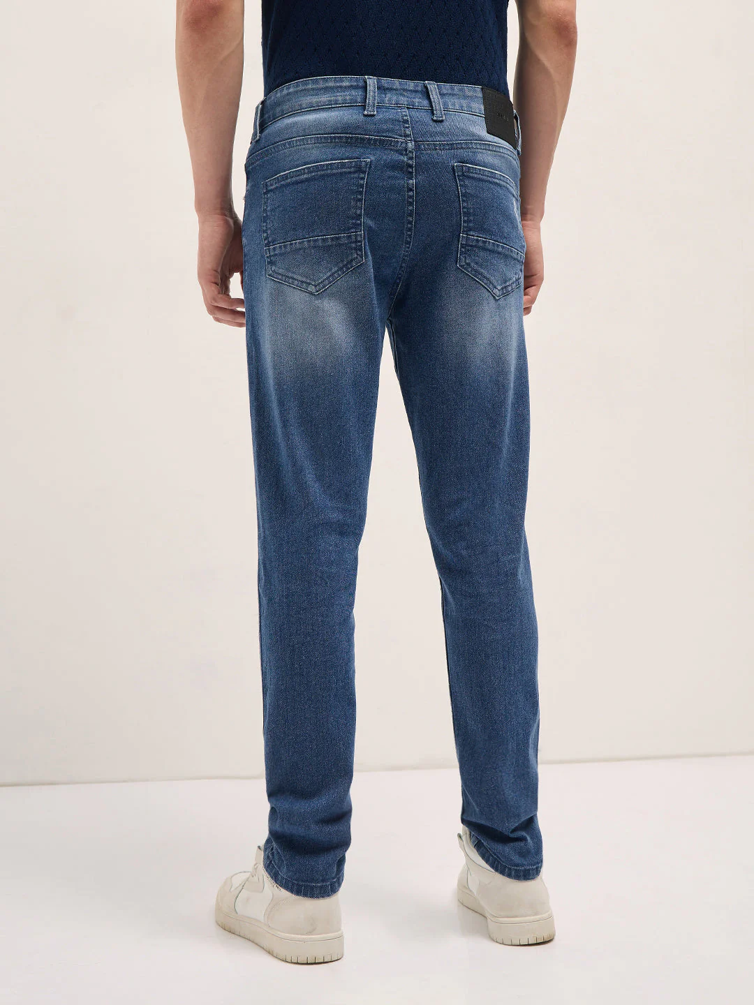 Men BlueLight Fade Mid-Rise Skinny Fit Jeans - Image 2