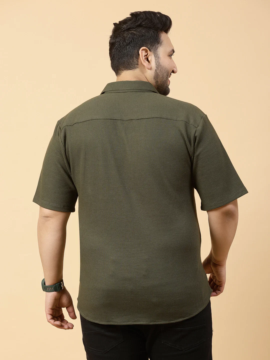 Men Bold Print Cotton Fabric Jersey Oversized Tshirt - Image 2
