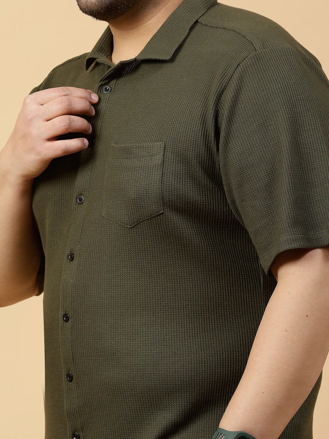 Men Bold Print Cotton Fabric Jersey Oversized Tshirt - Image 3