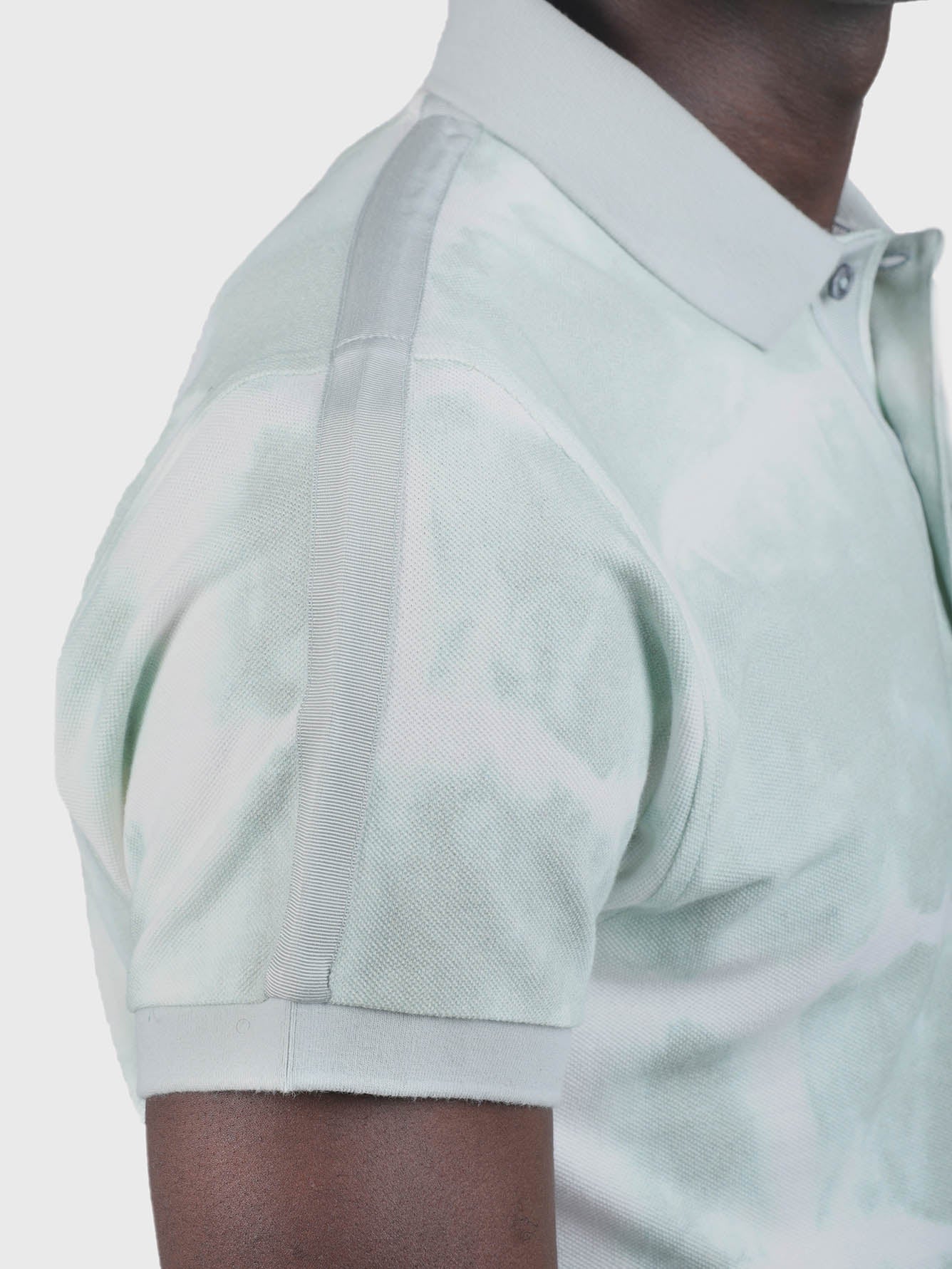Men Embroidered Tie Dye Polo - Image 5
