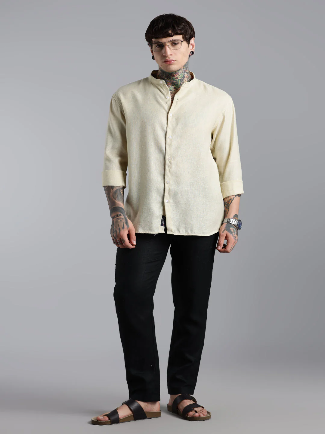 Men Briar Blue Floral Shirt - Image 6