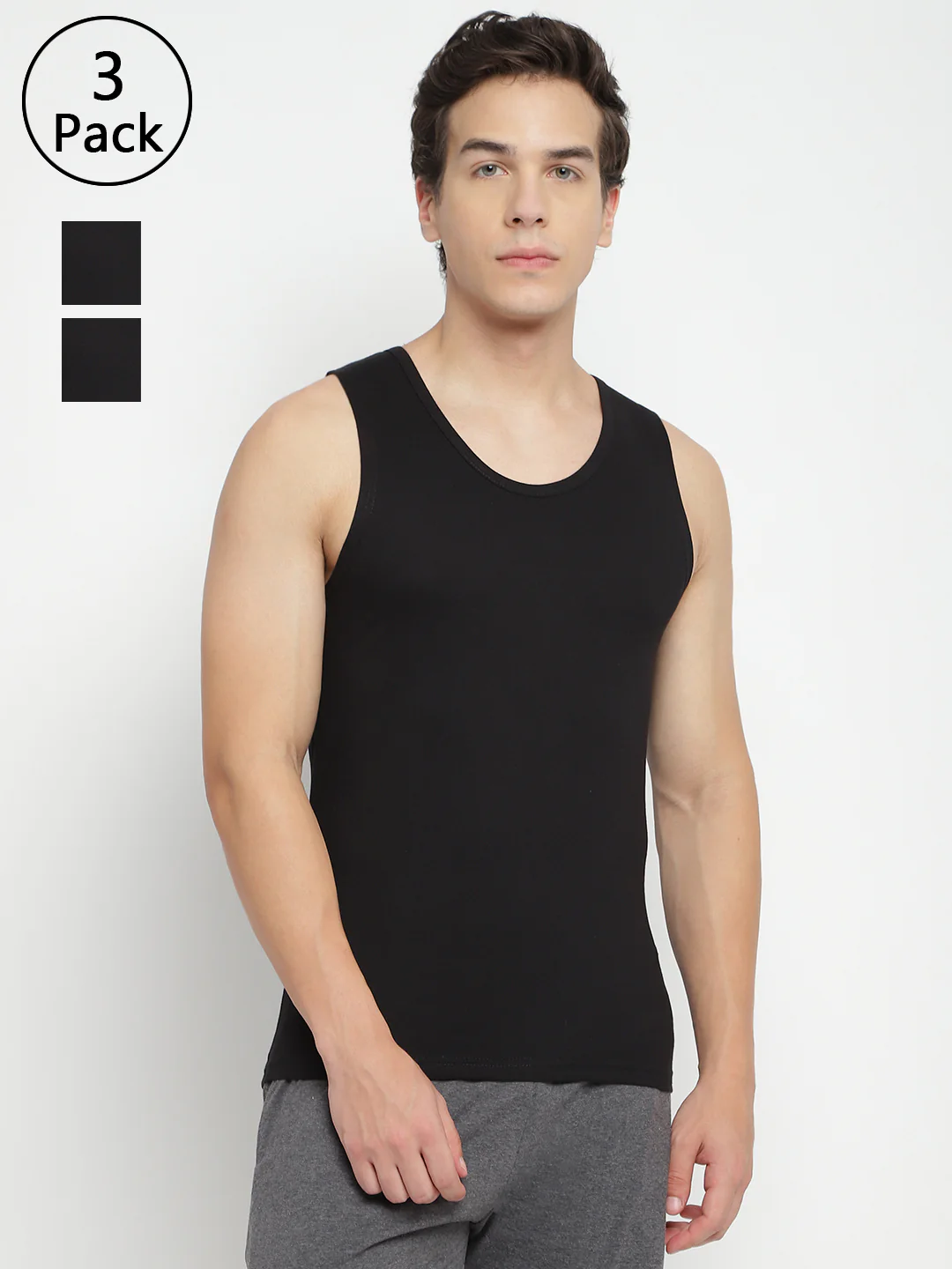 Men Broad Support Vest (Pack of 3)