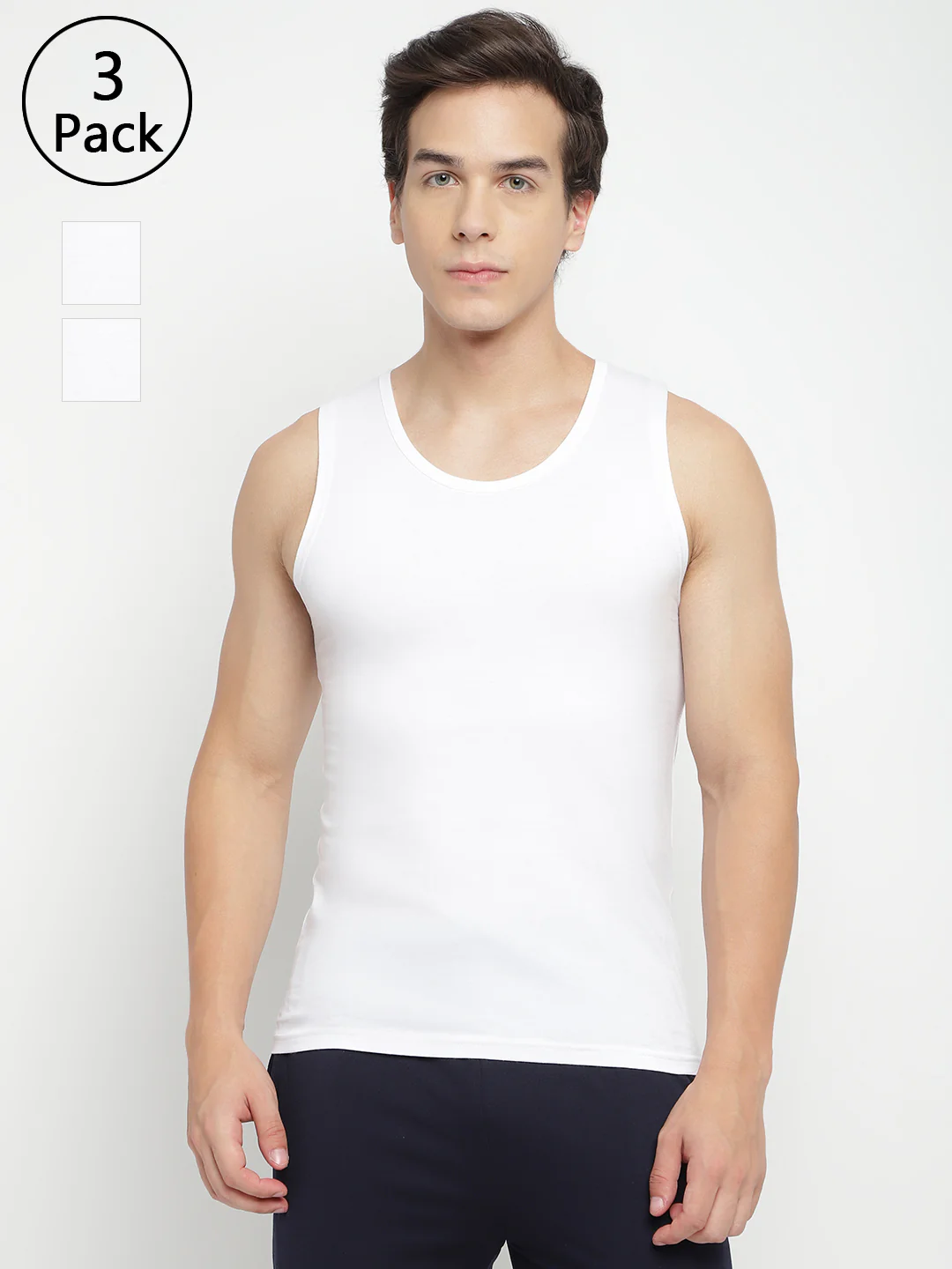 Men Broad Support Vest (Pack of 3)