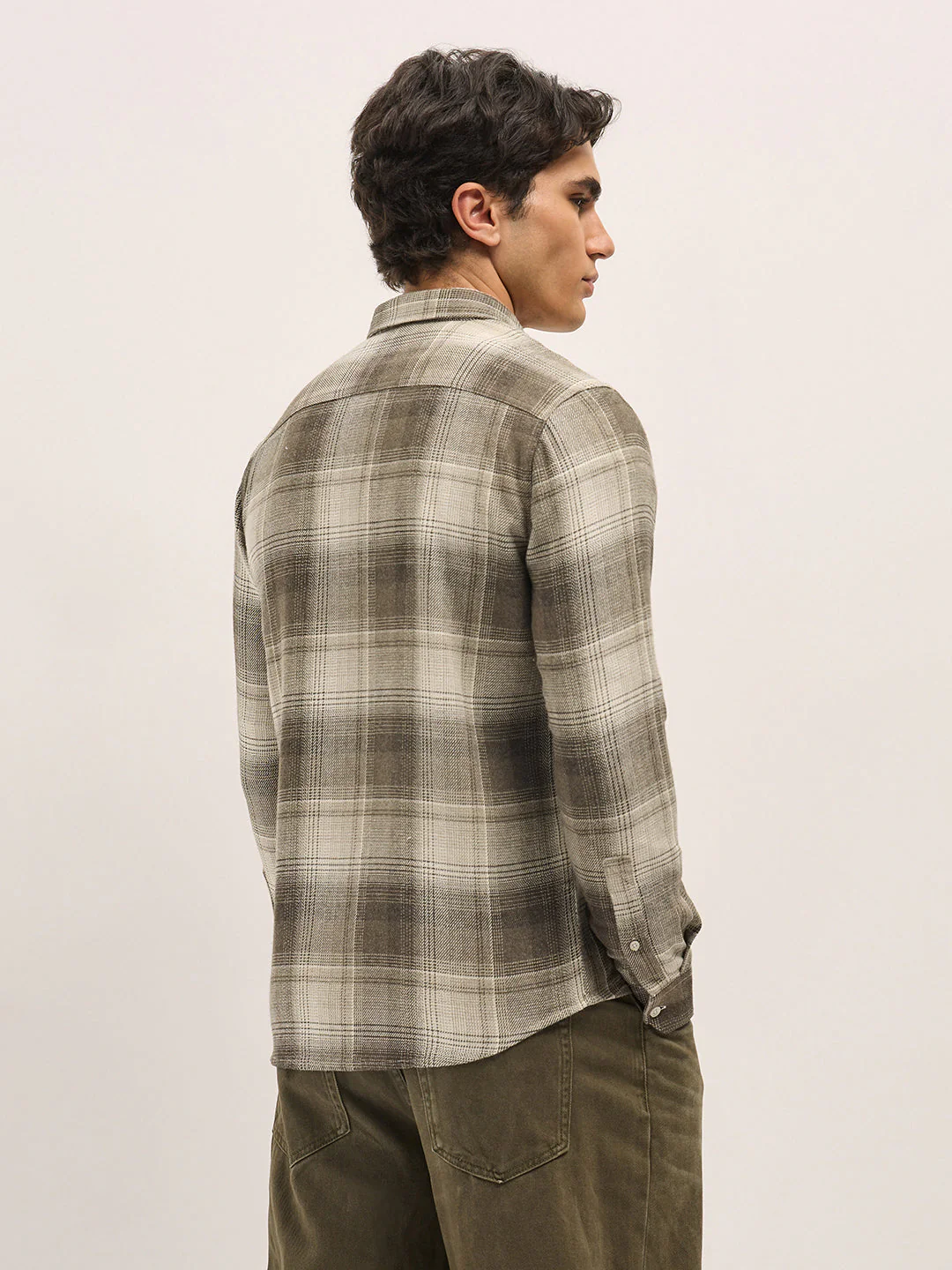 Men Brown Casual Shirt - Image 2