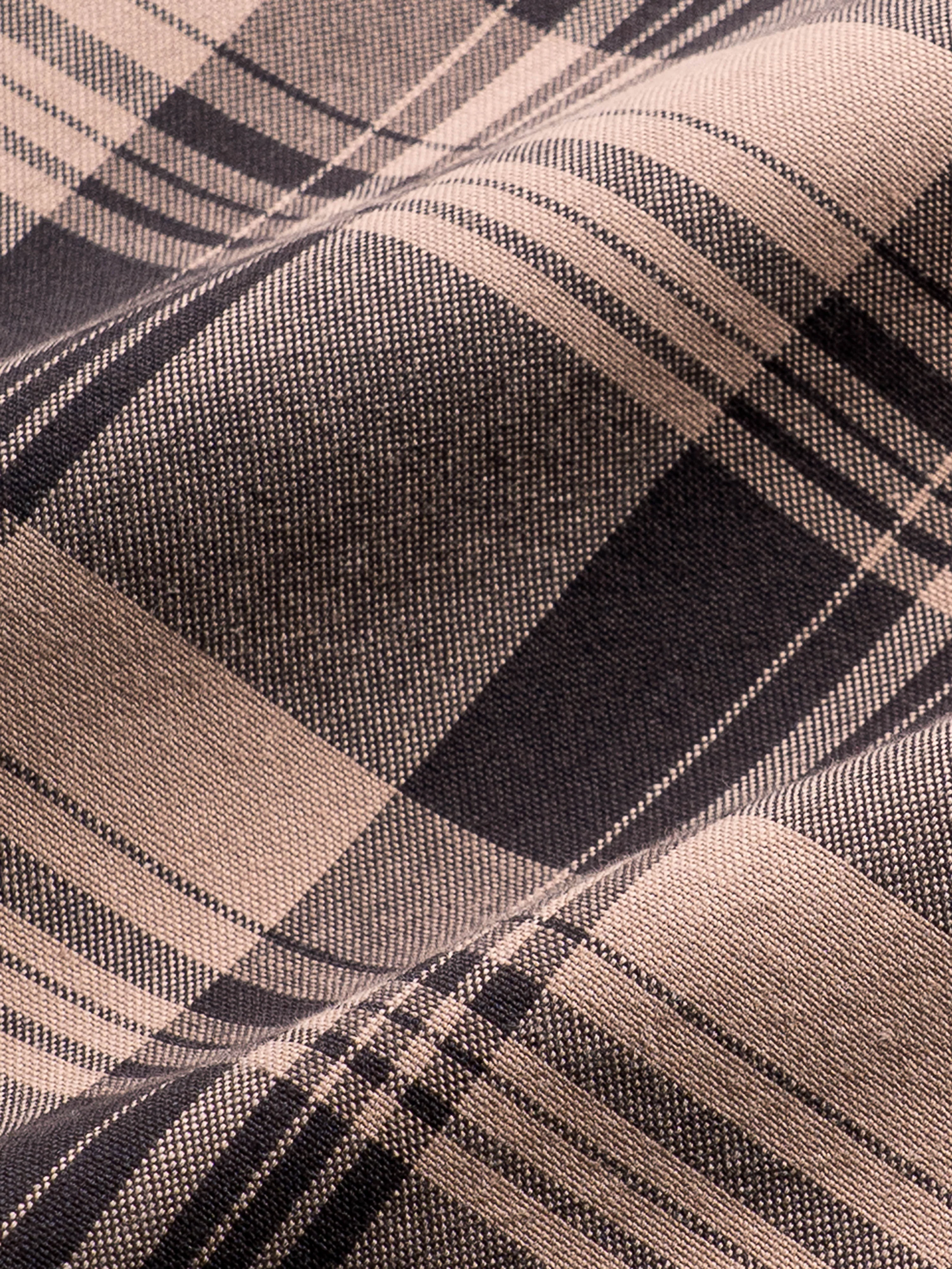 Men Brown Checked Shirt - Image 8