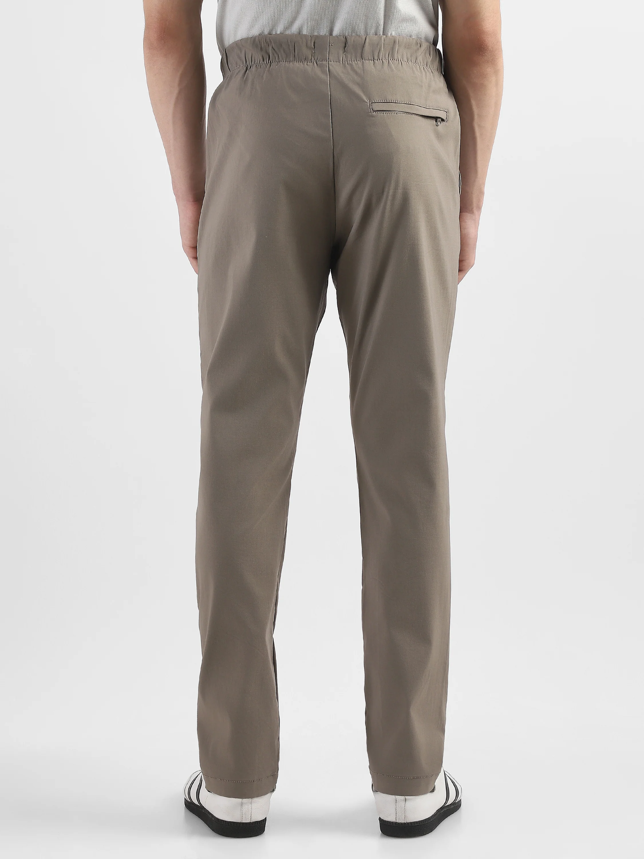 Men Brown Polyester Blend Pants - Image 4