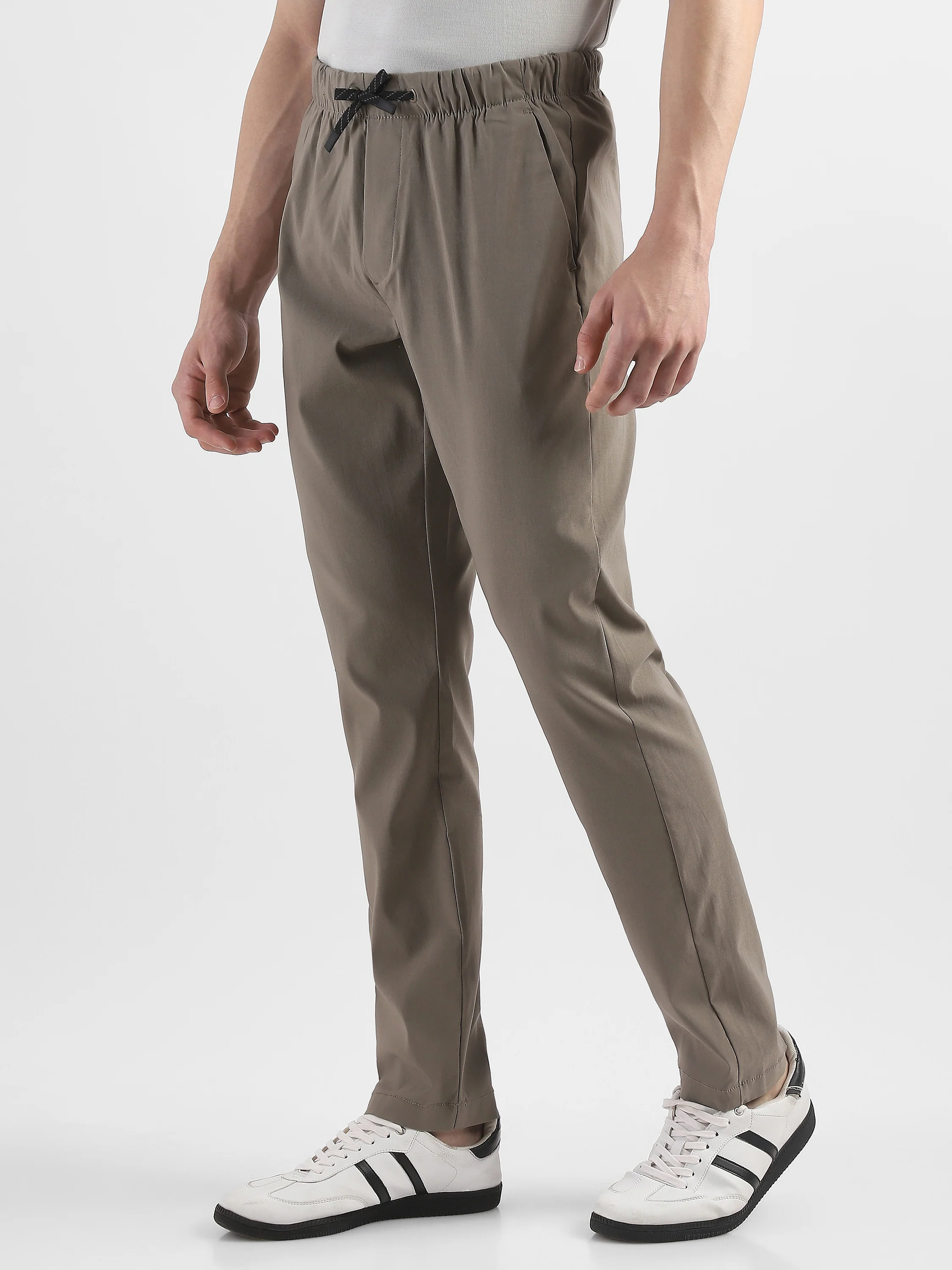 Men Brown Polyester Blend Pants - Image 5