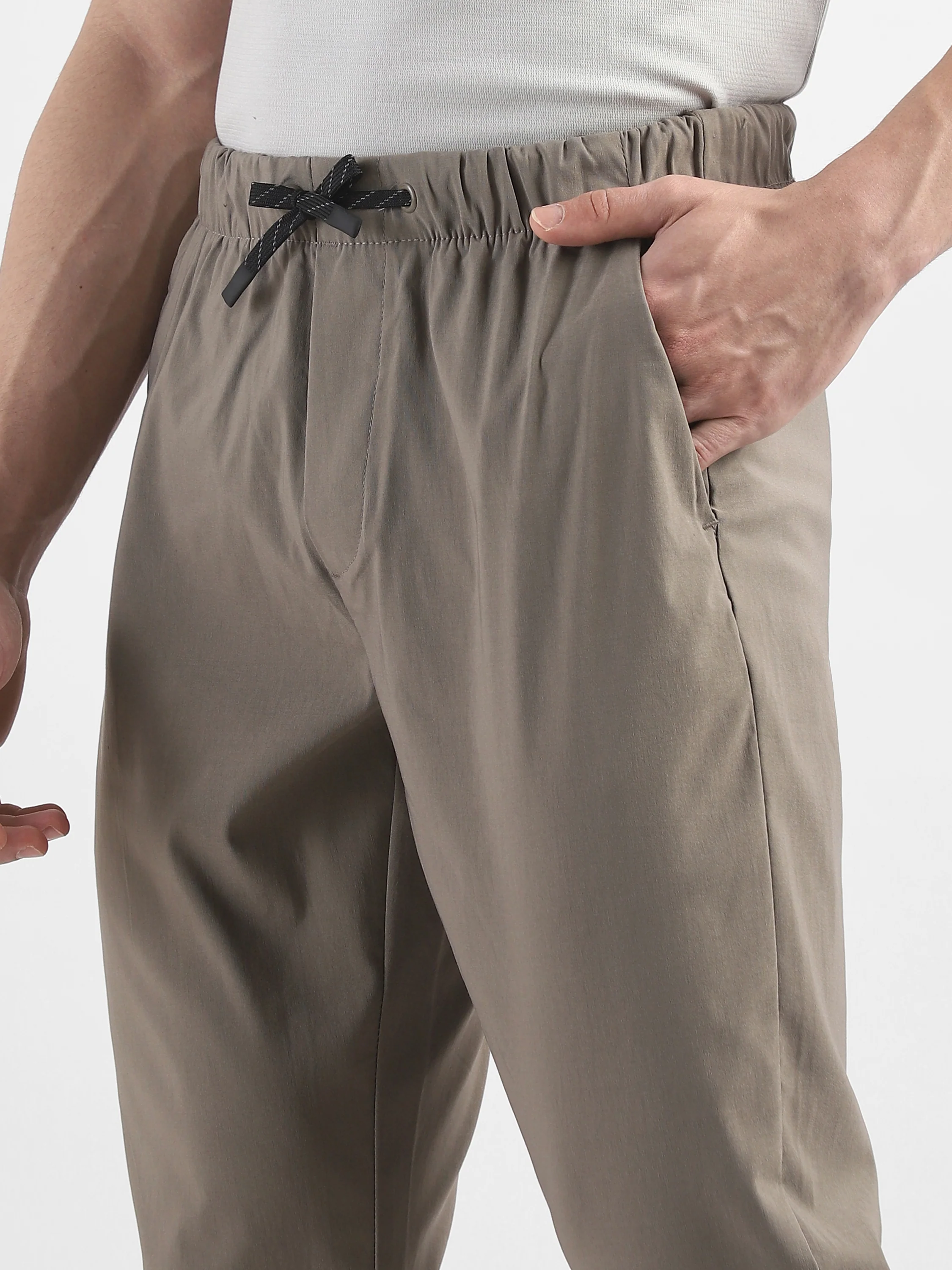 Men Brown Polyester Blend Pants - Image 6