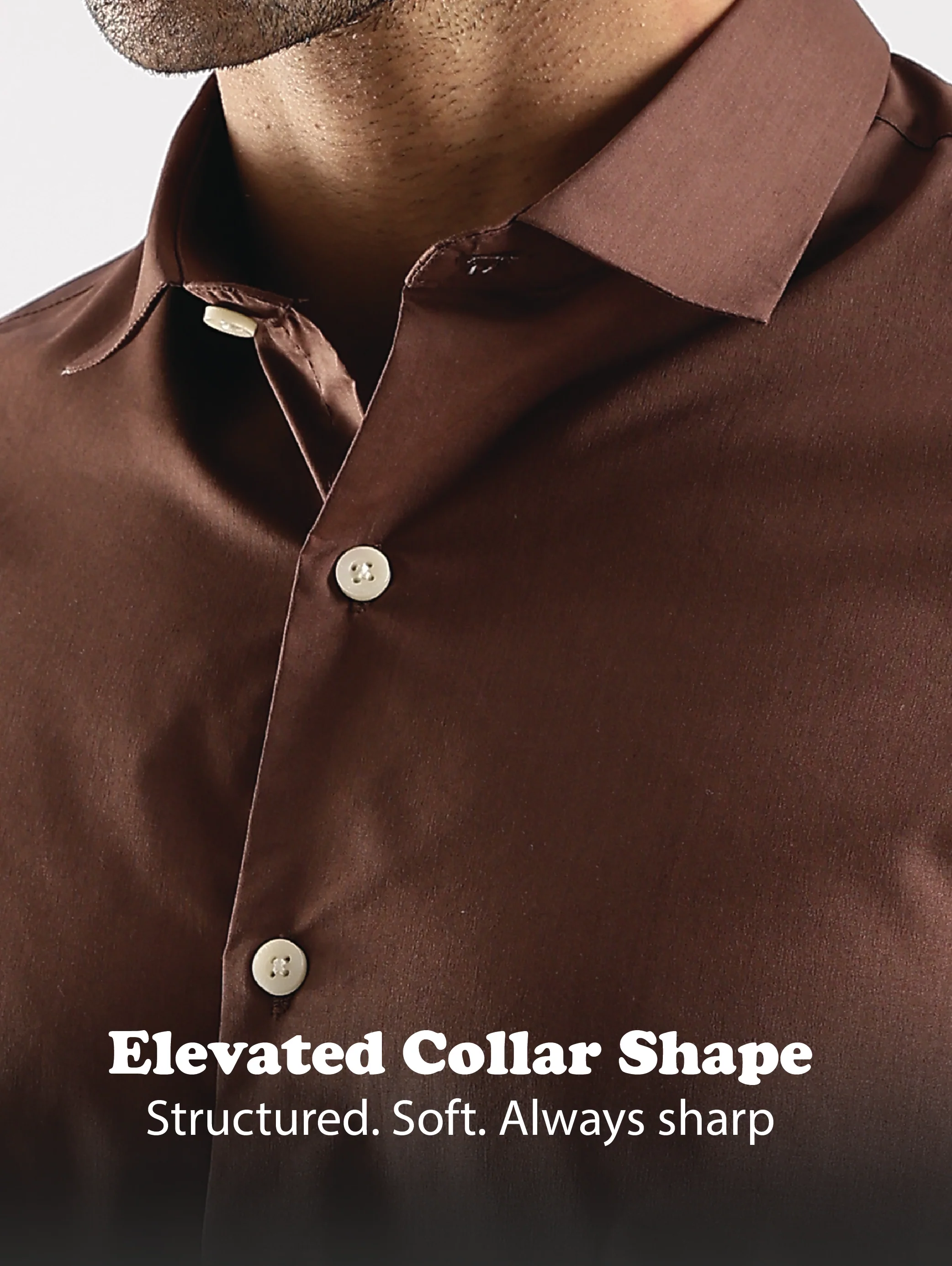 Men Brown Cotton Slim Fit Shirt - Image 12