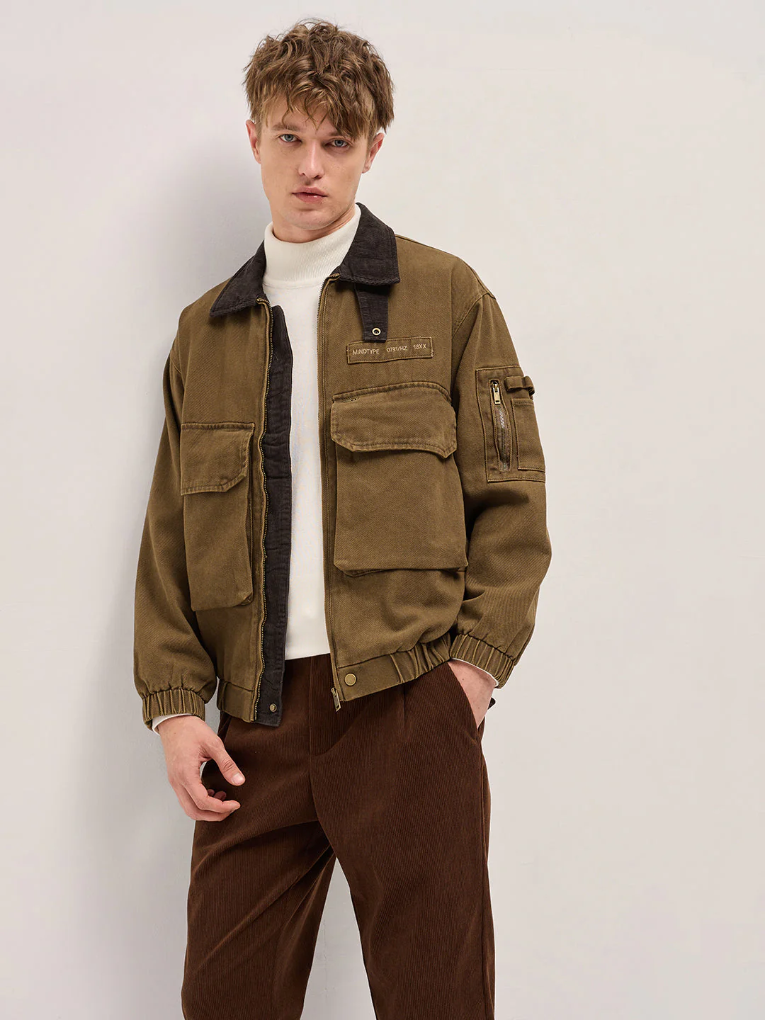 Men "Brown Denim Jacket