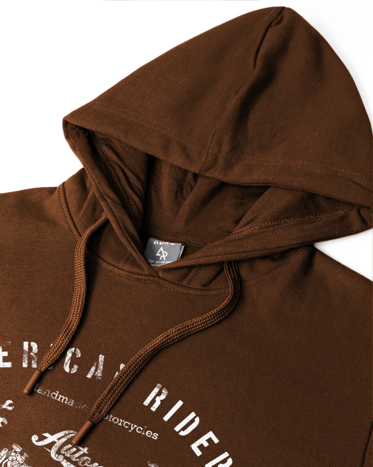 Men Brown Printed Hoodie - Image 4