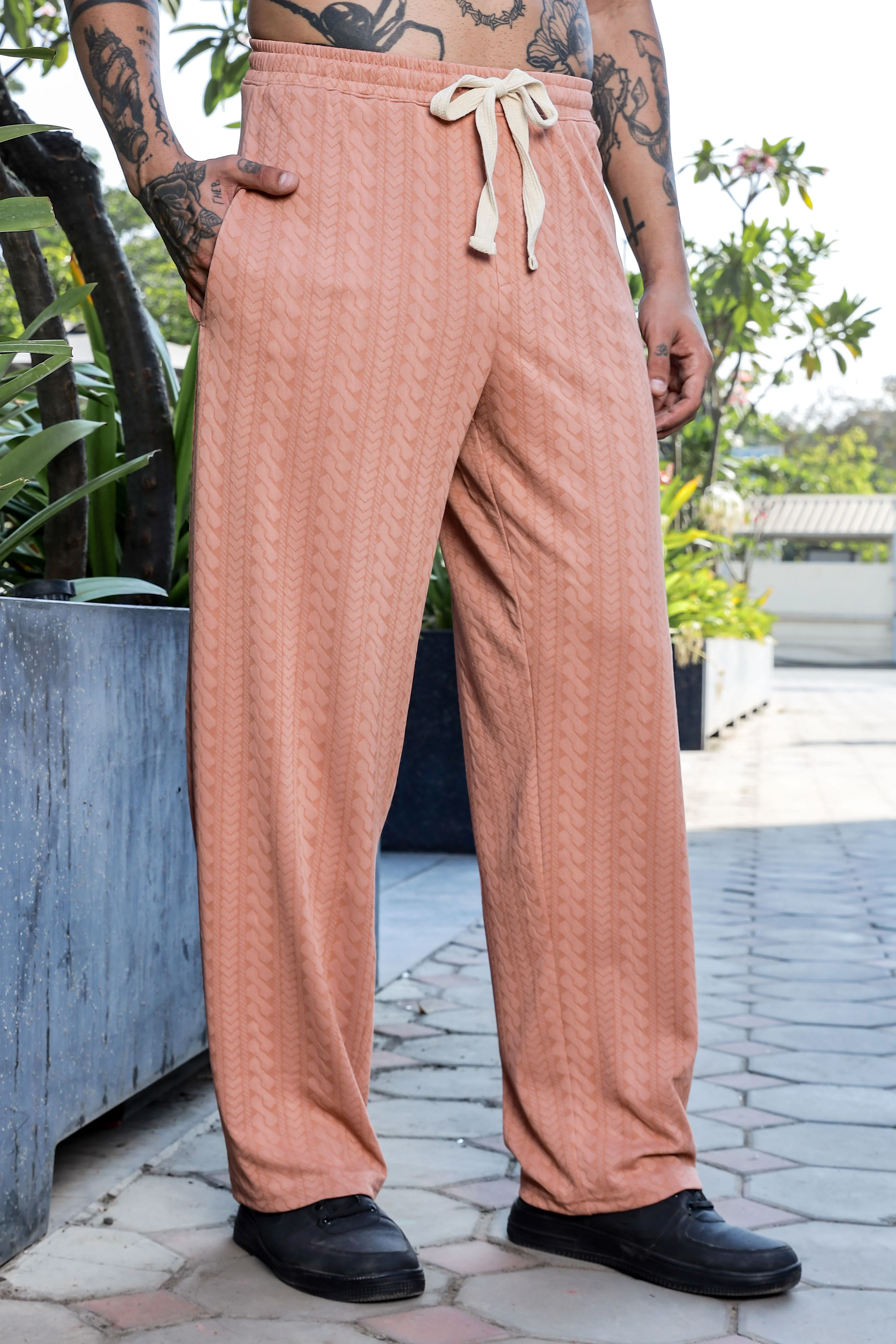 Men Brown Mid-Rise Track Pant - Image 2