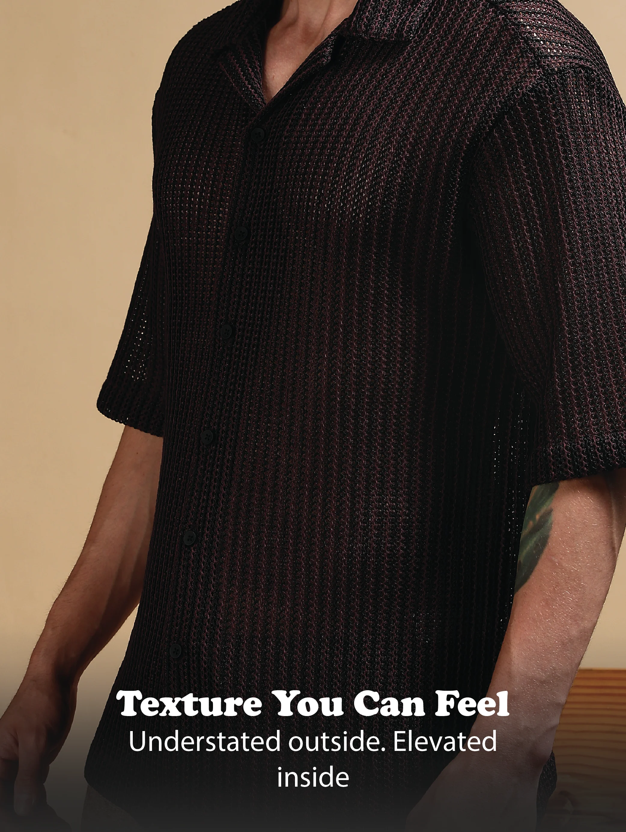 Men Brown Polyester Relaxed Fit Shirt - Image 12