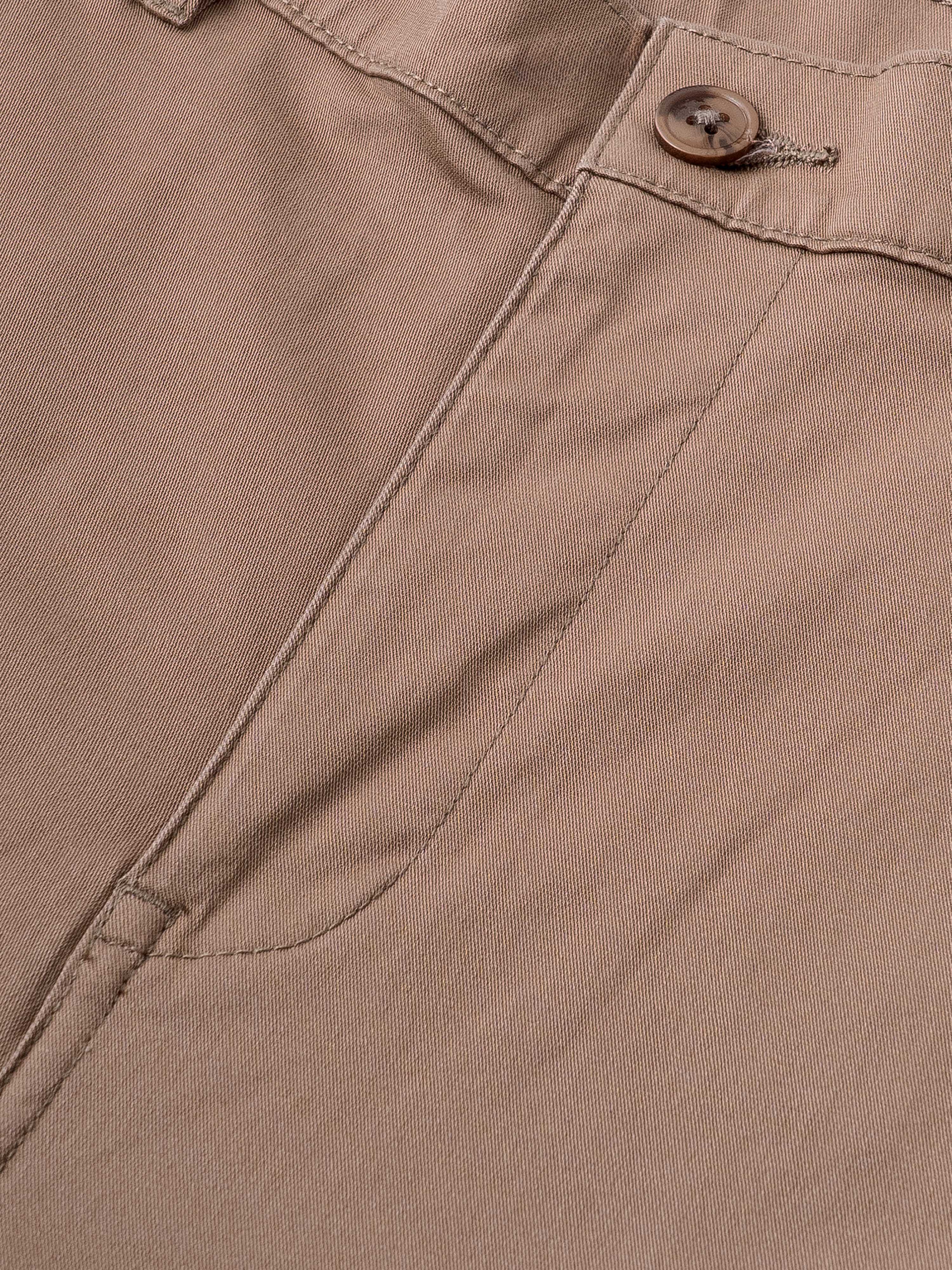 Men Brown Relaxed Fit Cargo Trouser - Image 9