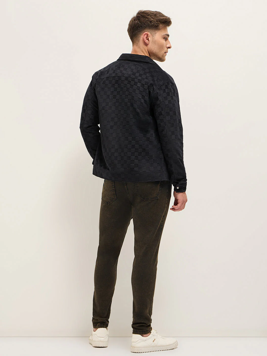 Men Brown Shaded Mid-Rise Skinny Fit Jeans - Image 2