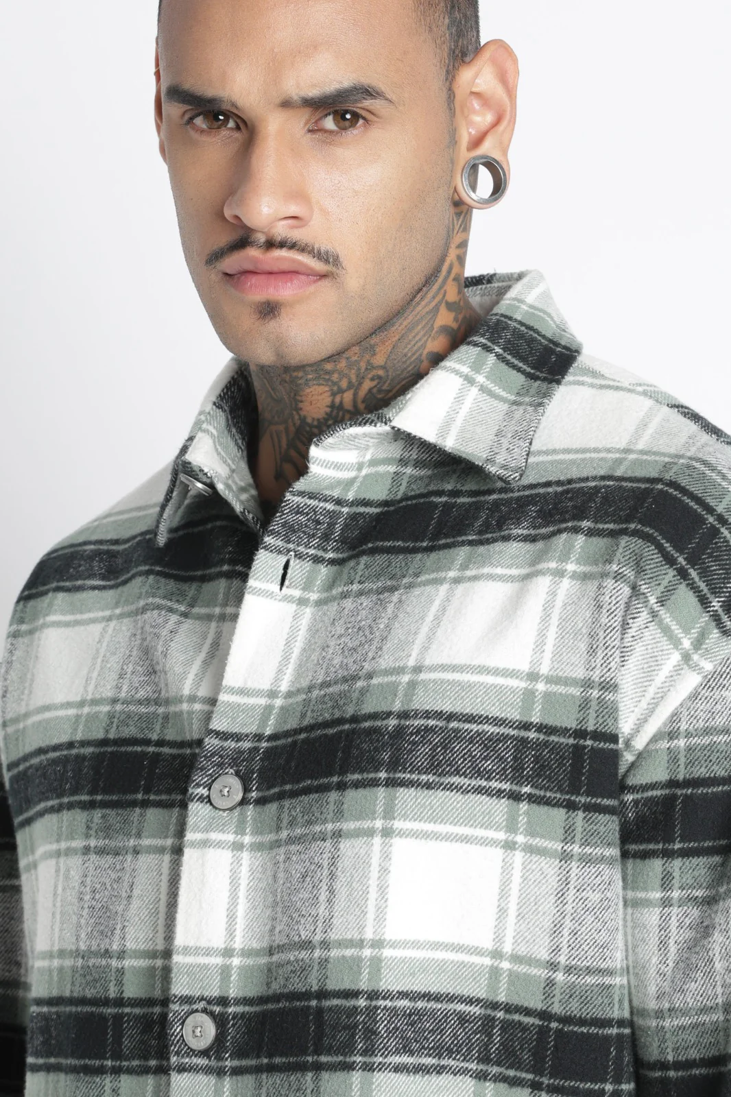 Men Brushed Check Shirt - Image 3
