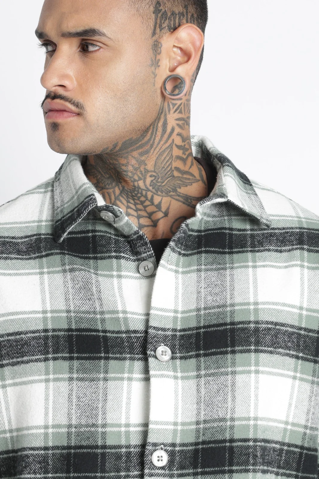 Men Brushed Check Shirt - Image 6